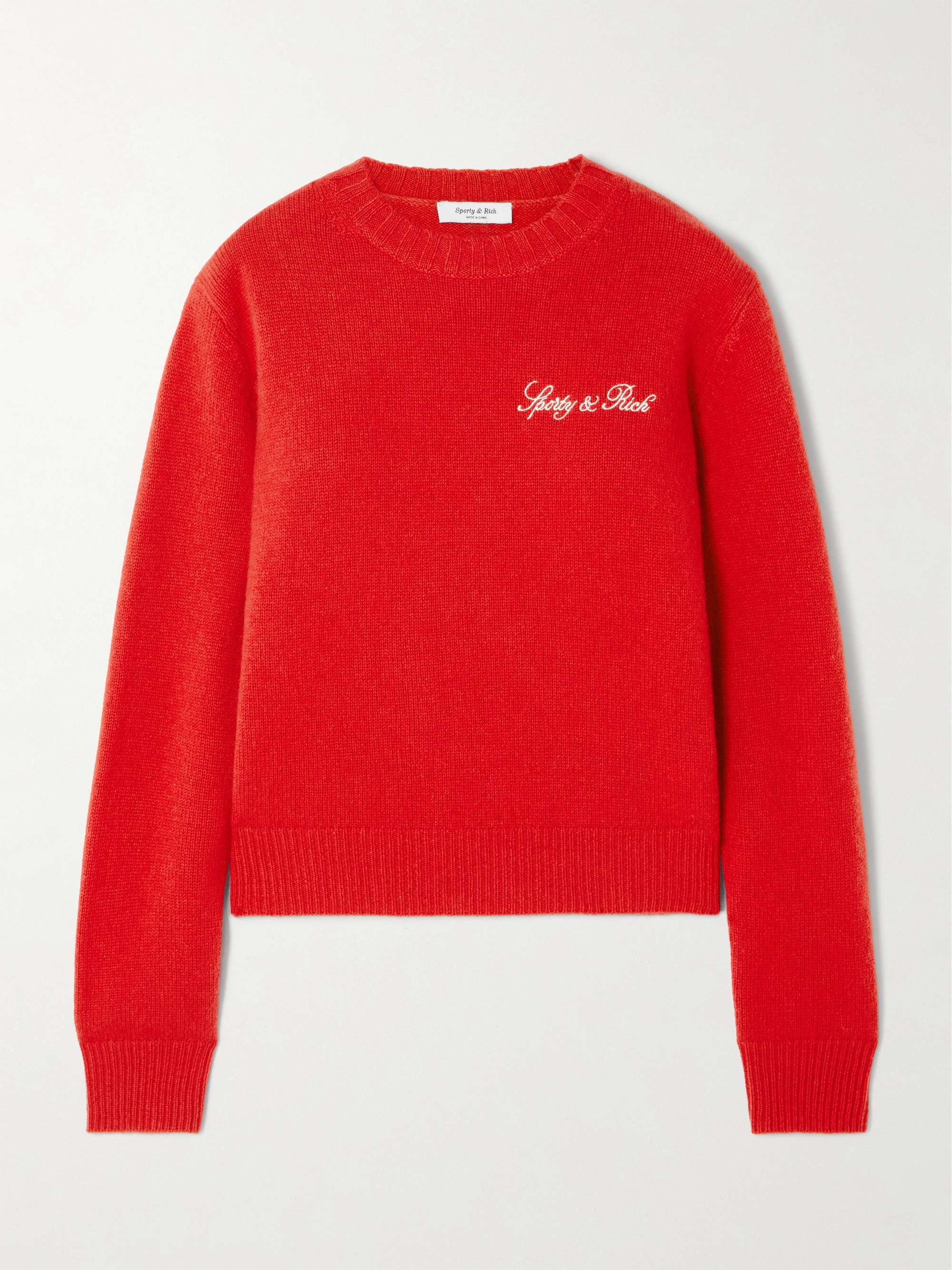 Vendome embroidered cashmere and wool-blend sweater view