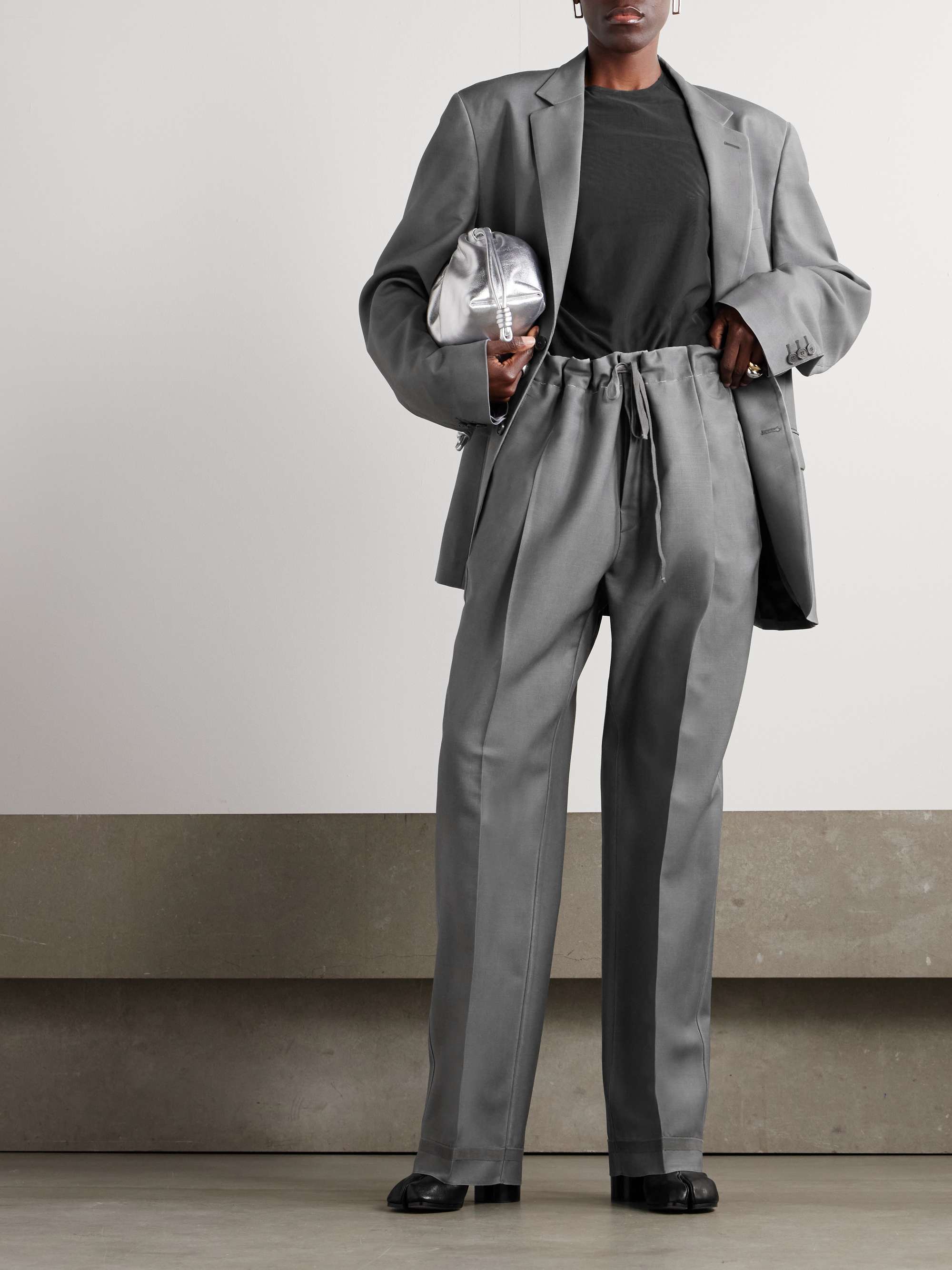 Oversized mohair and wool-blend blazer view