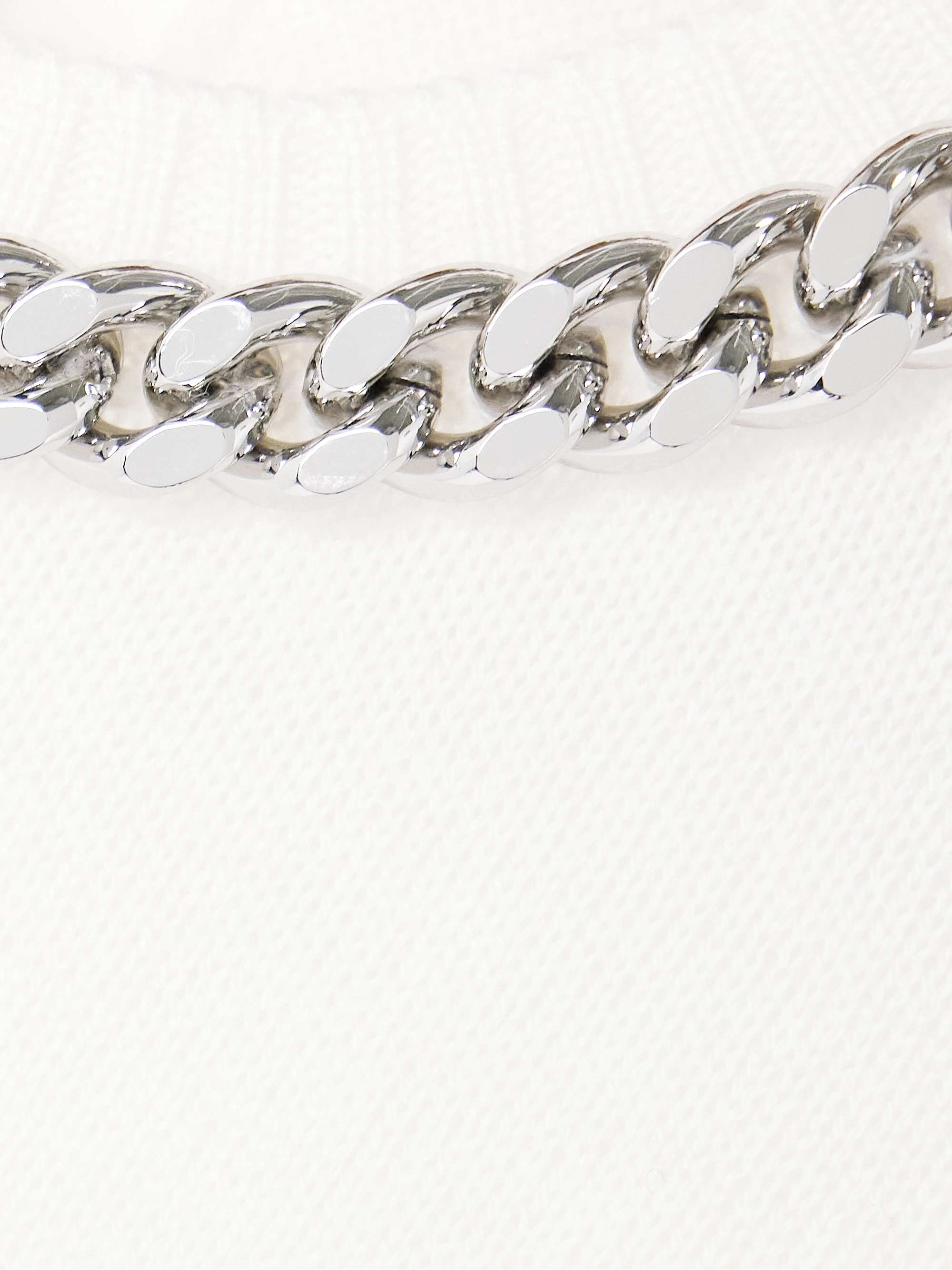 Falabella chain-embellished wool sweater view