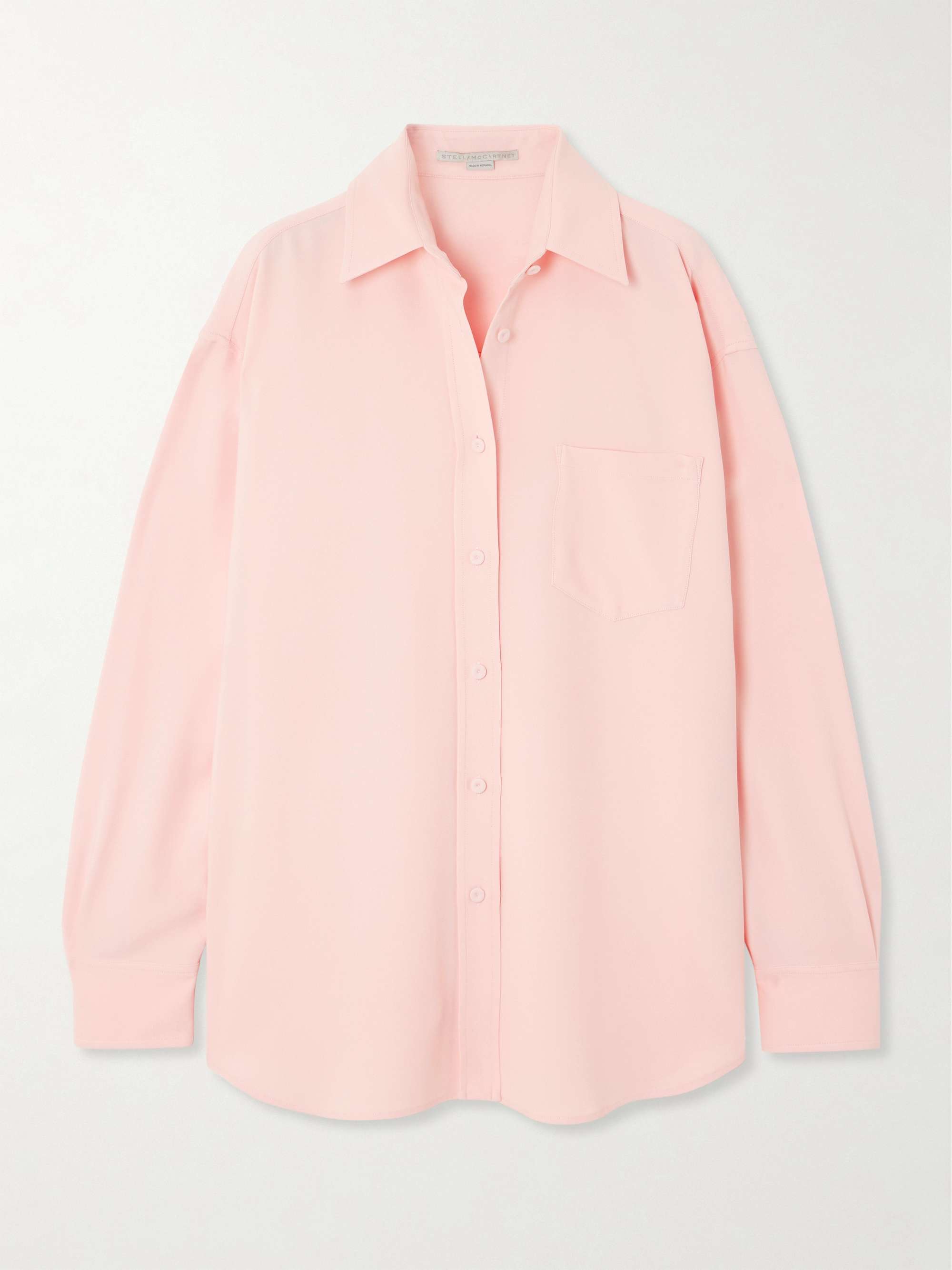 Oversized crepe shirt view