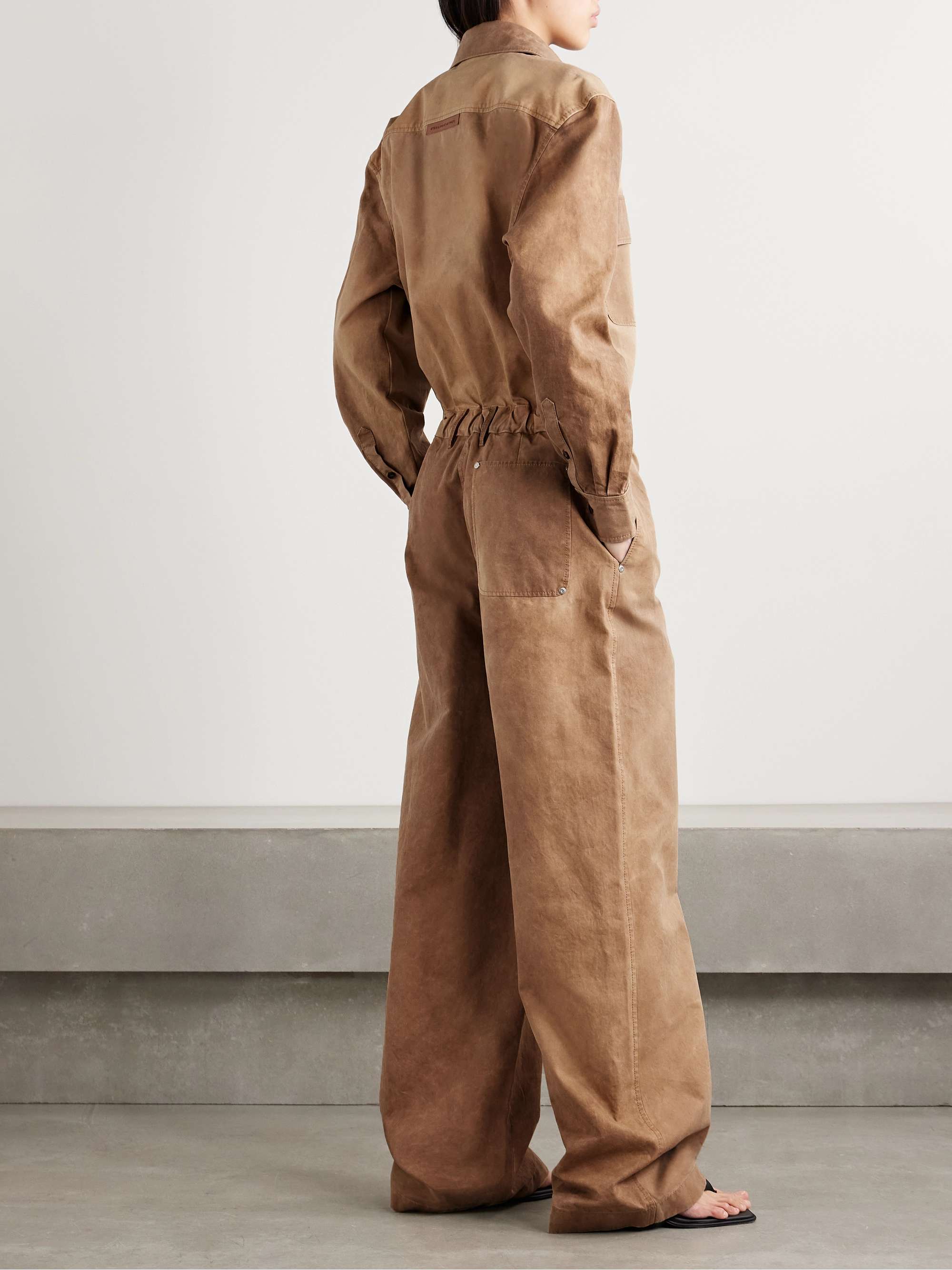 Washed organic cotton-canvas jumpsuit view