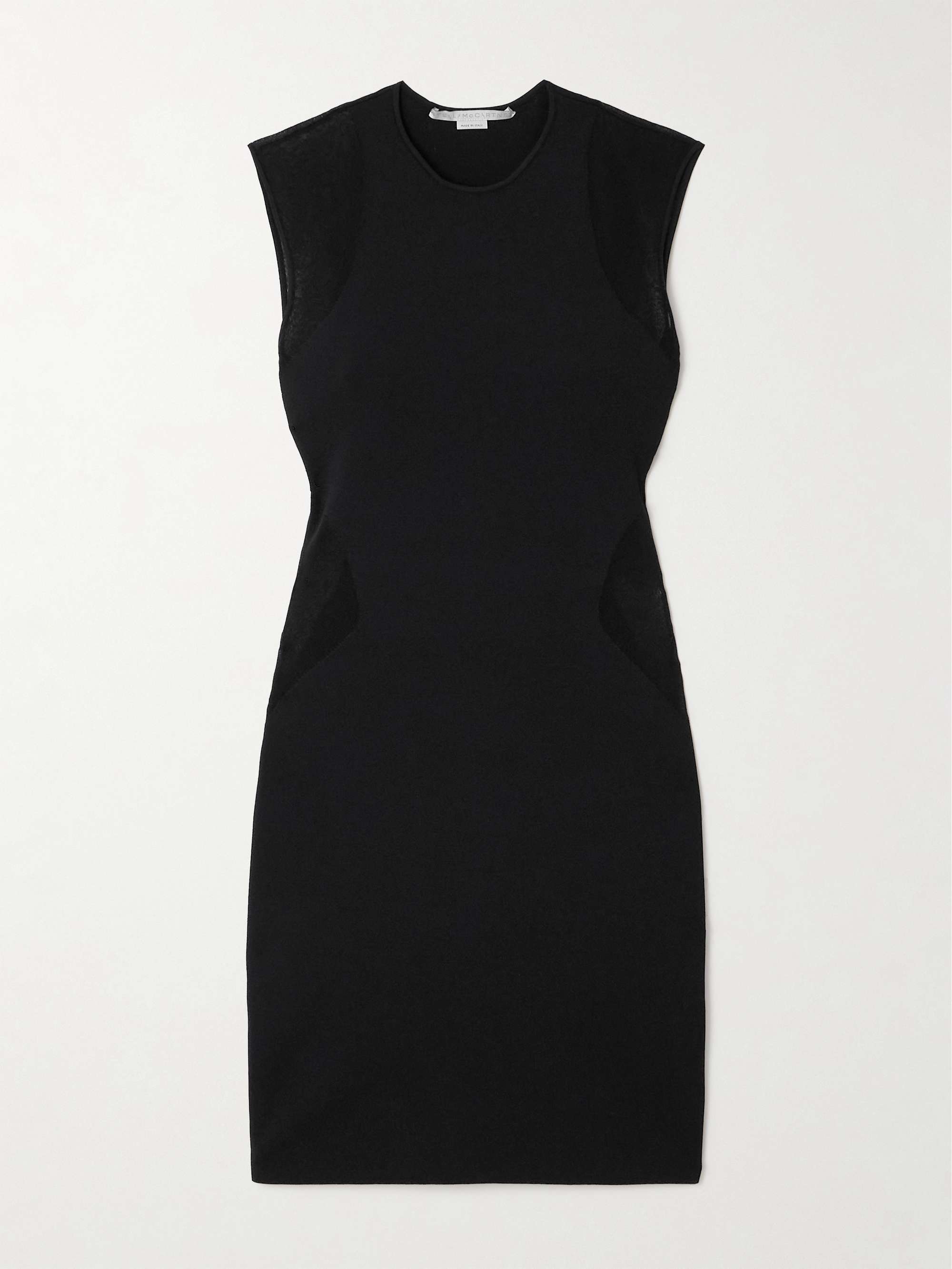 Miracle paneled stretch-knit mini dress view