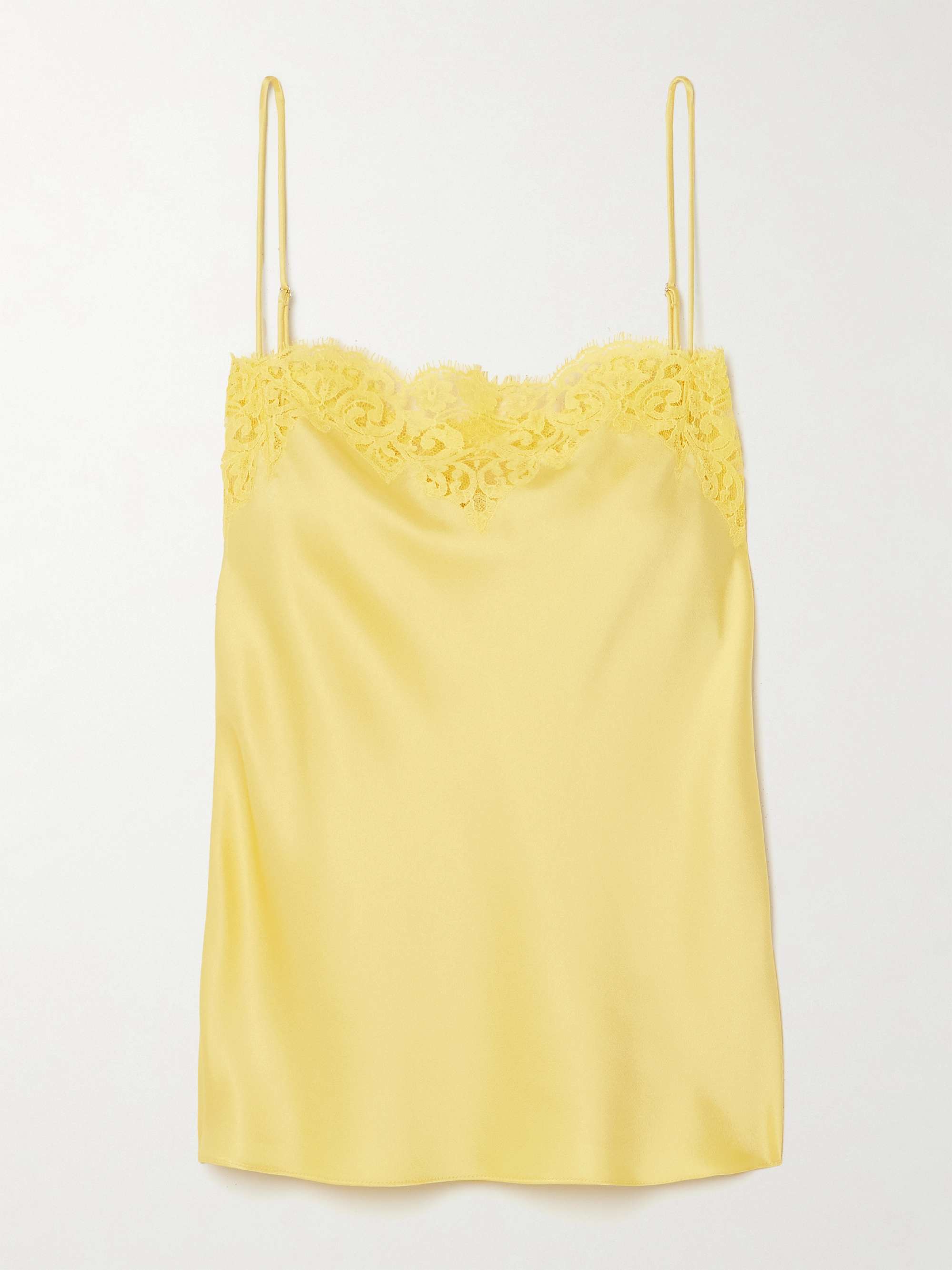 Iconic lace-trimmed satin camisole view