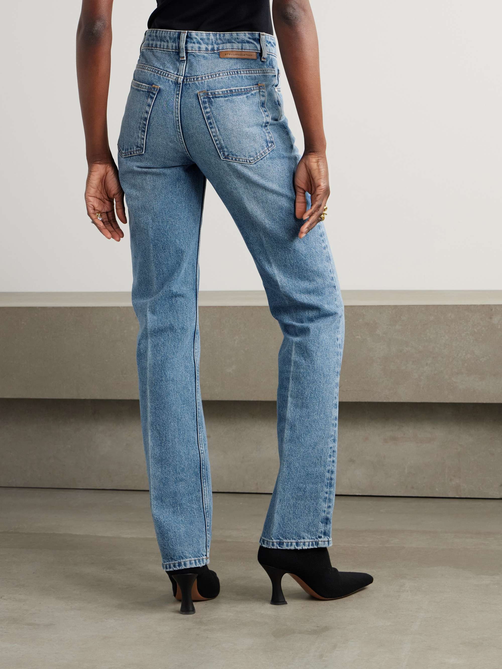 Straight-leg organic jeans view