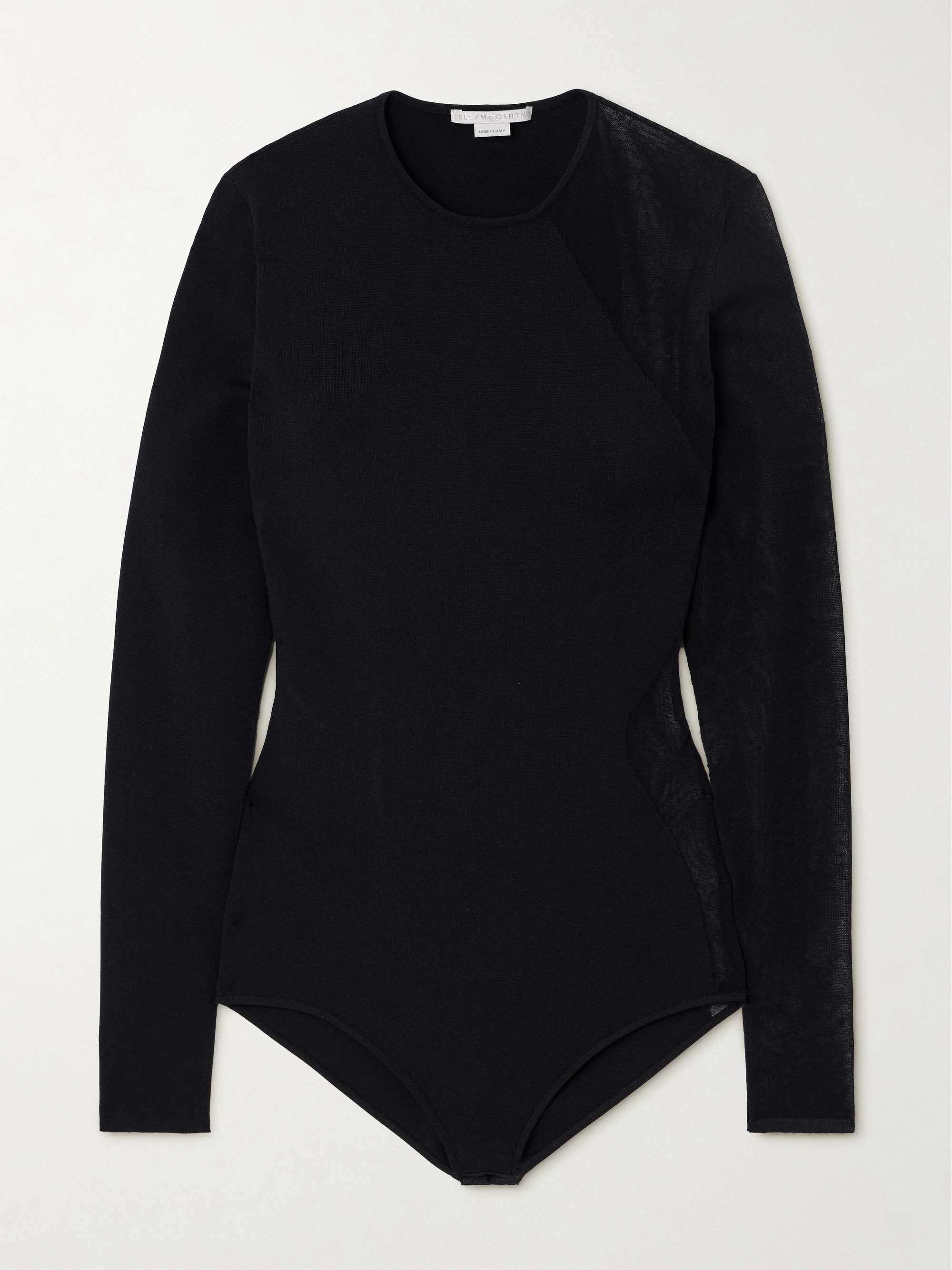 Miracle stretch-knit and cotton-blend bodysuit view