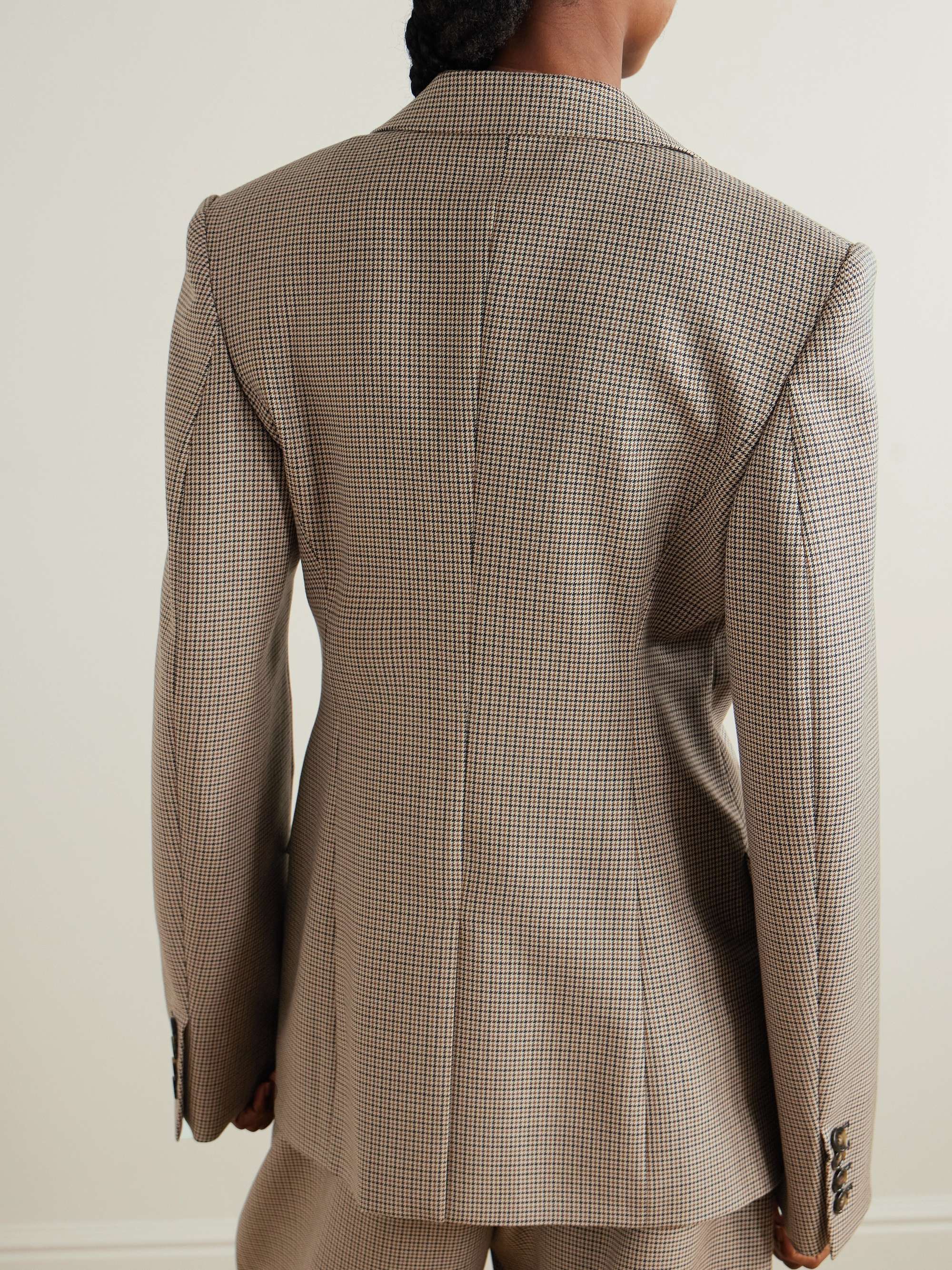 Oversized houndstooth wool blazer view