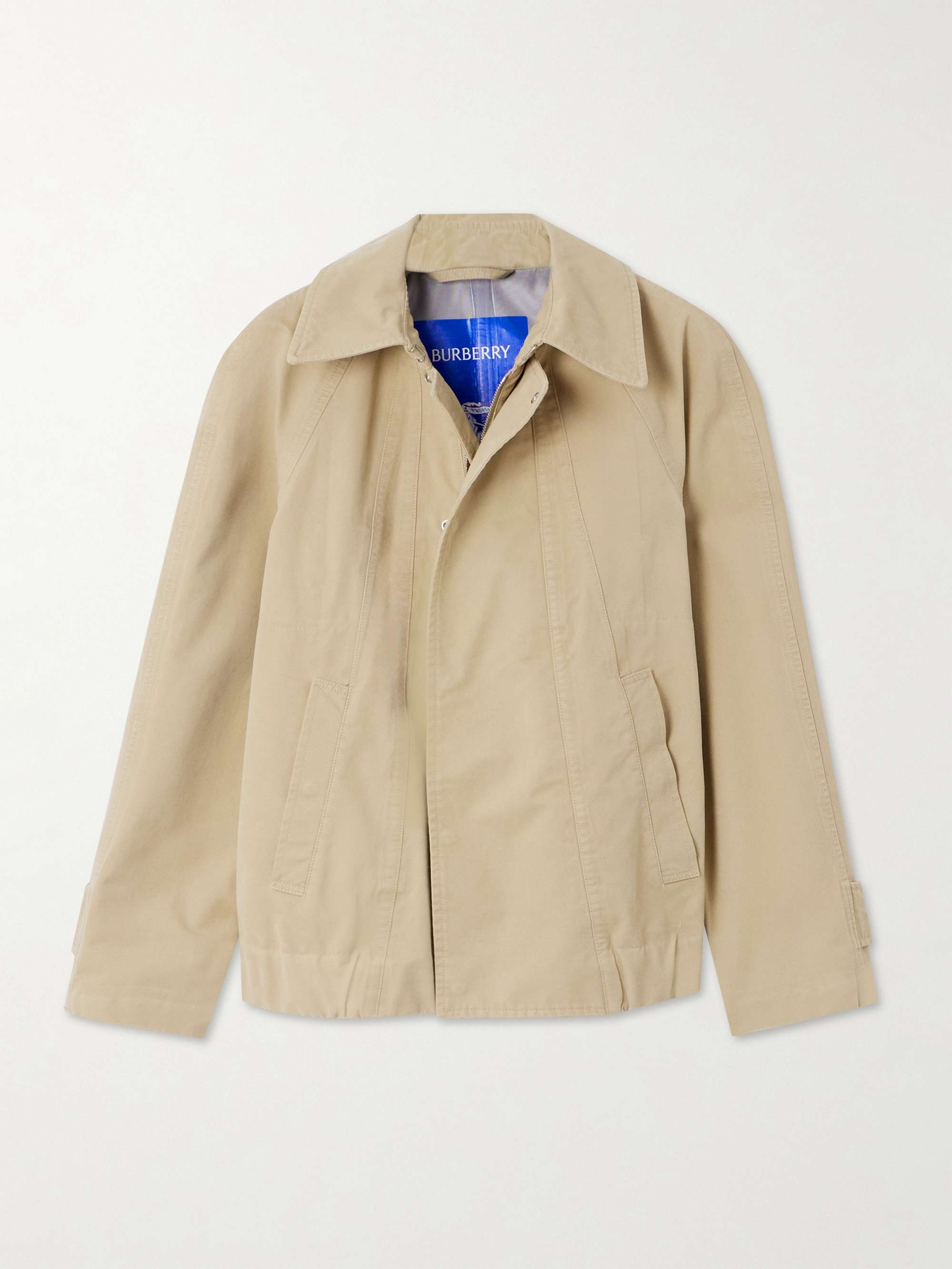Paneled cotton-canvas jacket view