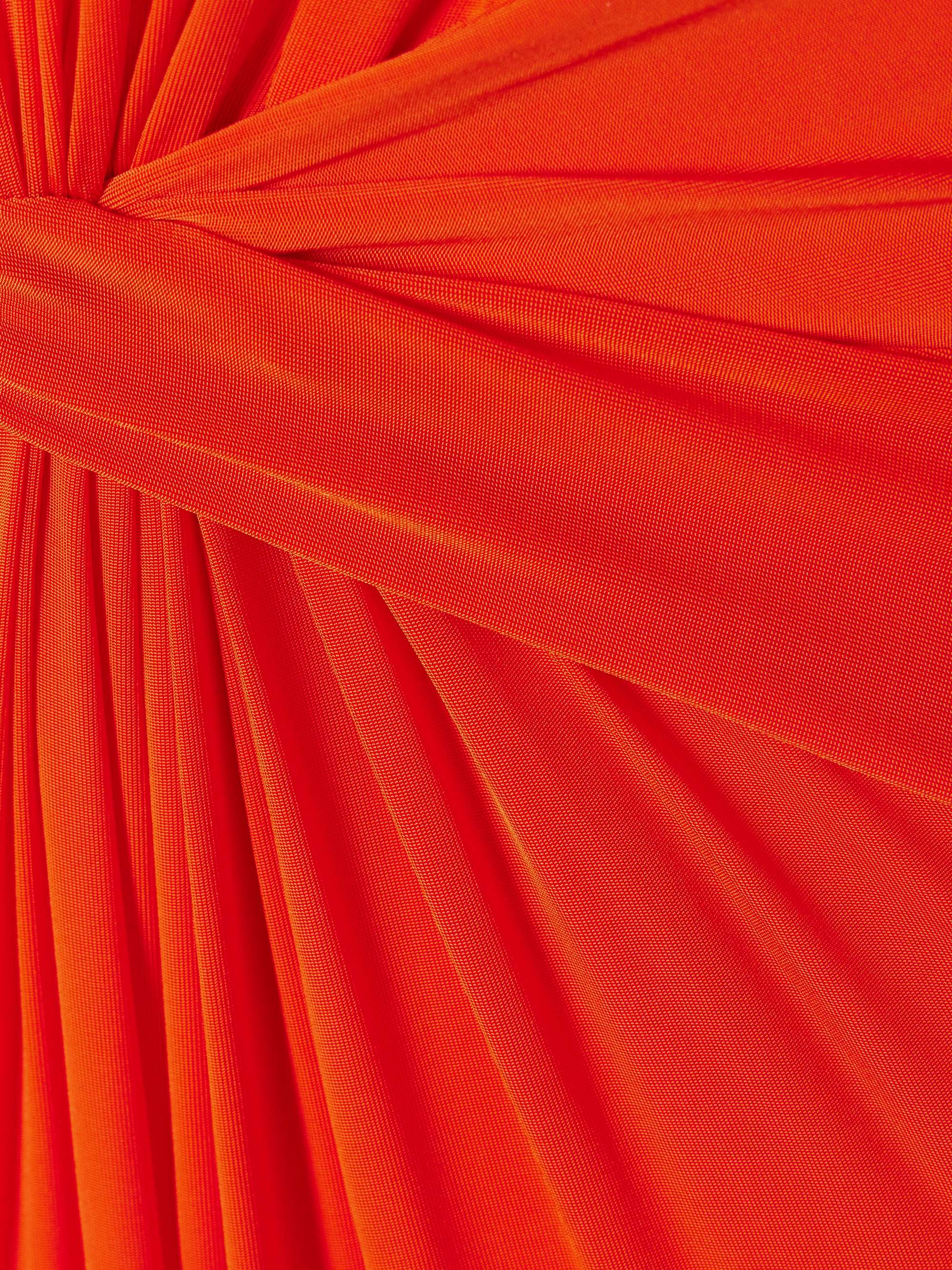 Twist-front cutout stretch-jersey gown view