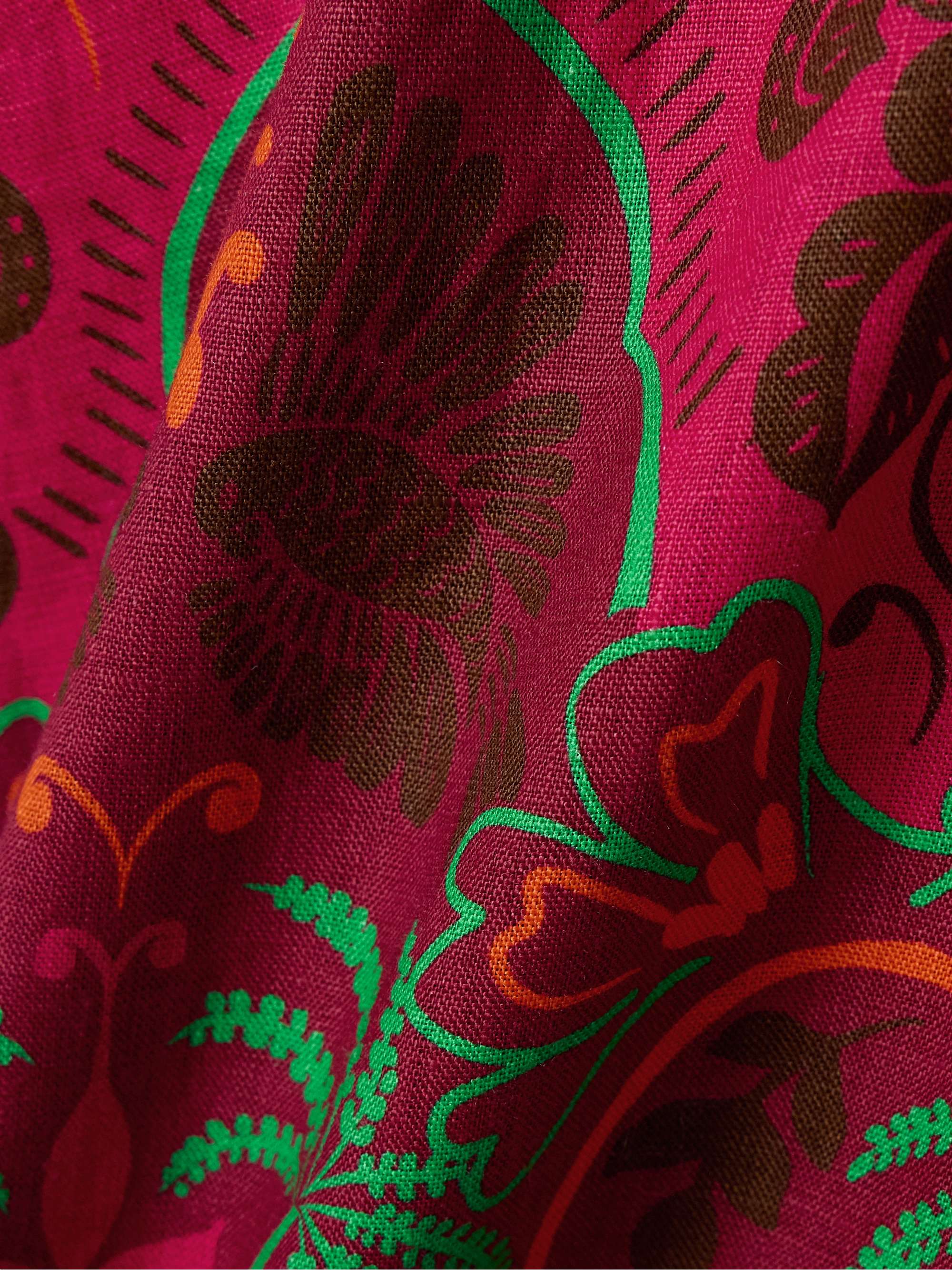 Perla printed linen halterneck mini dress view