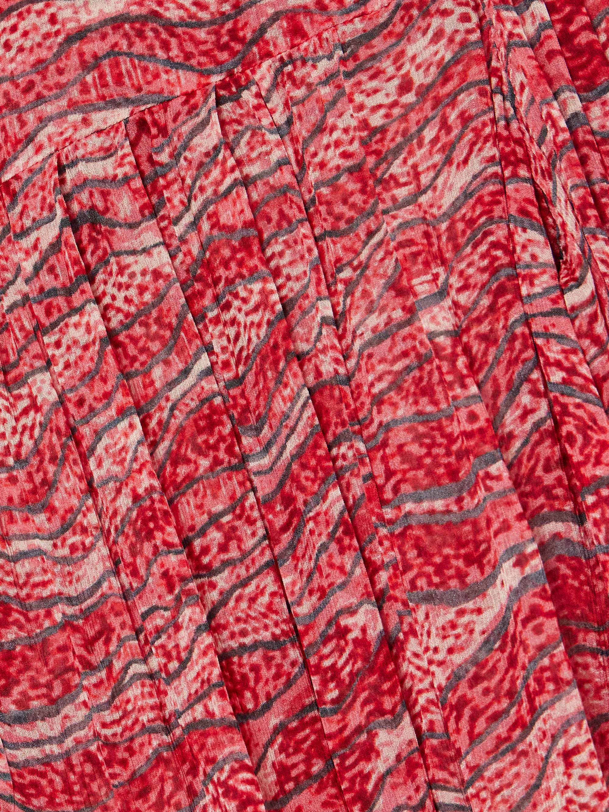 Advika tie-detailed printed crepon blouse view
