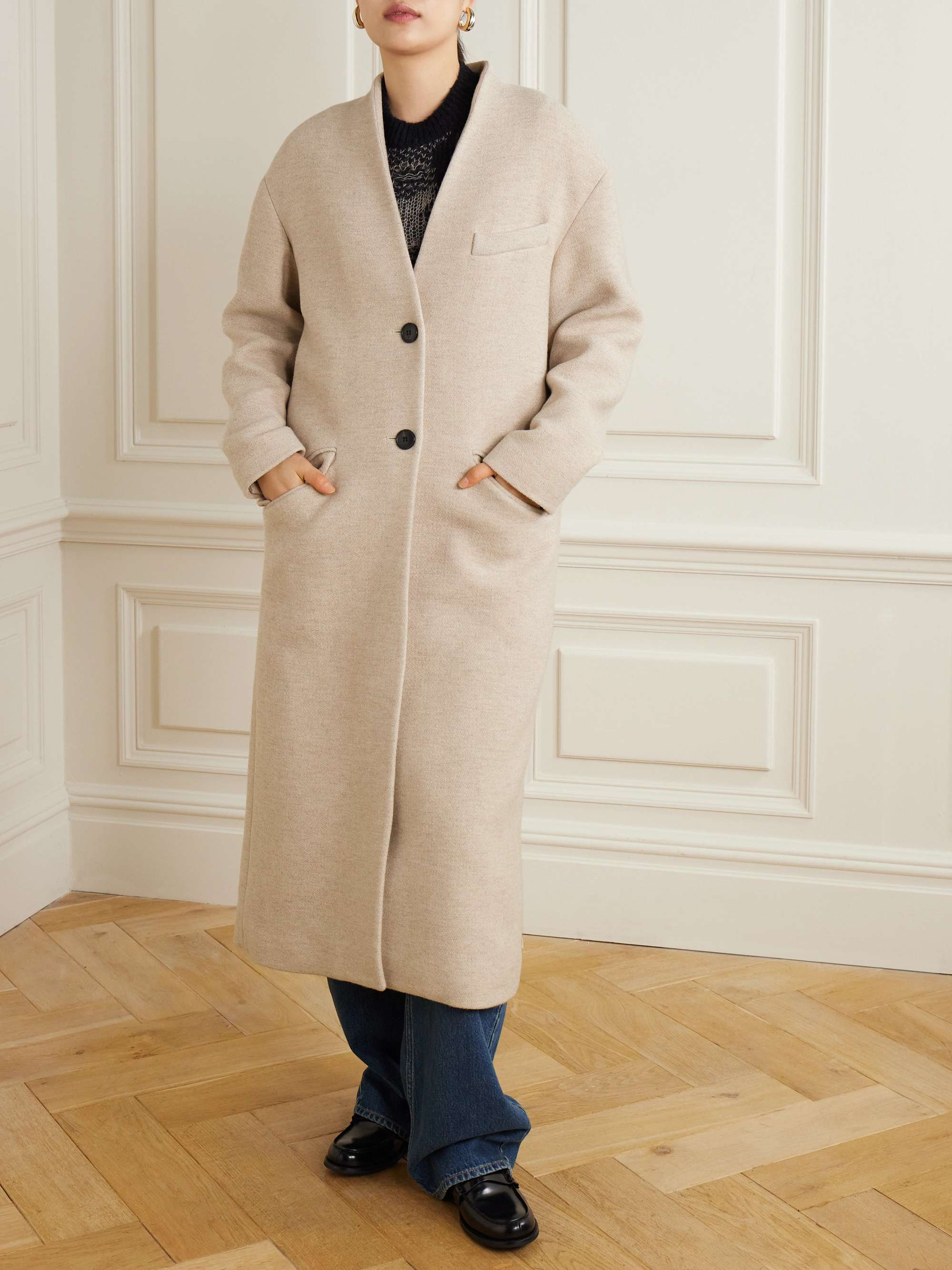 Eris wool-blend coat view