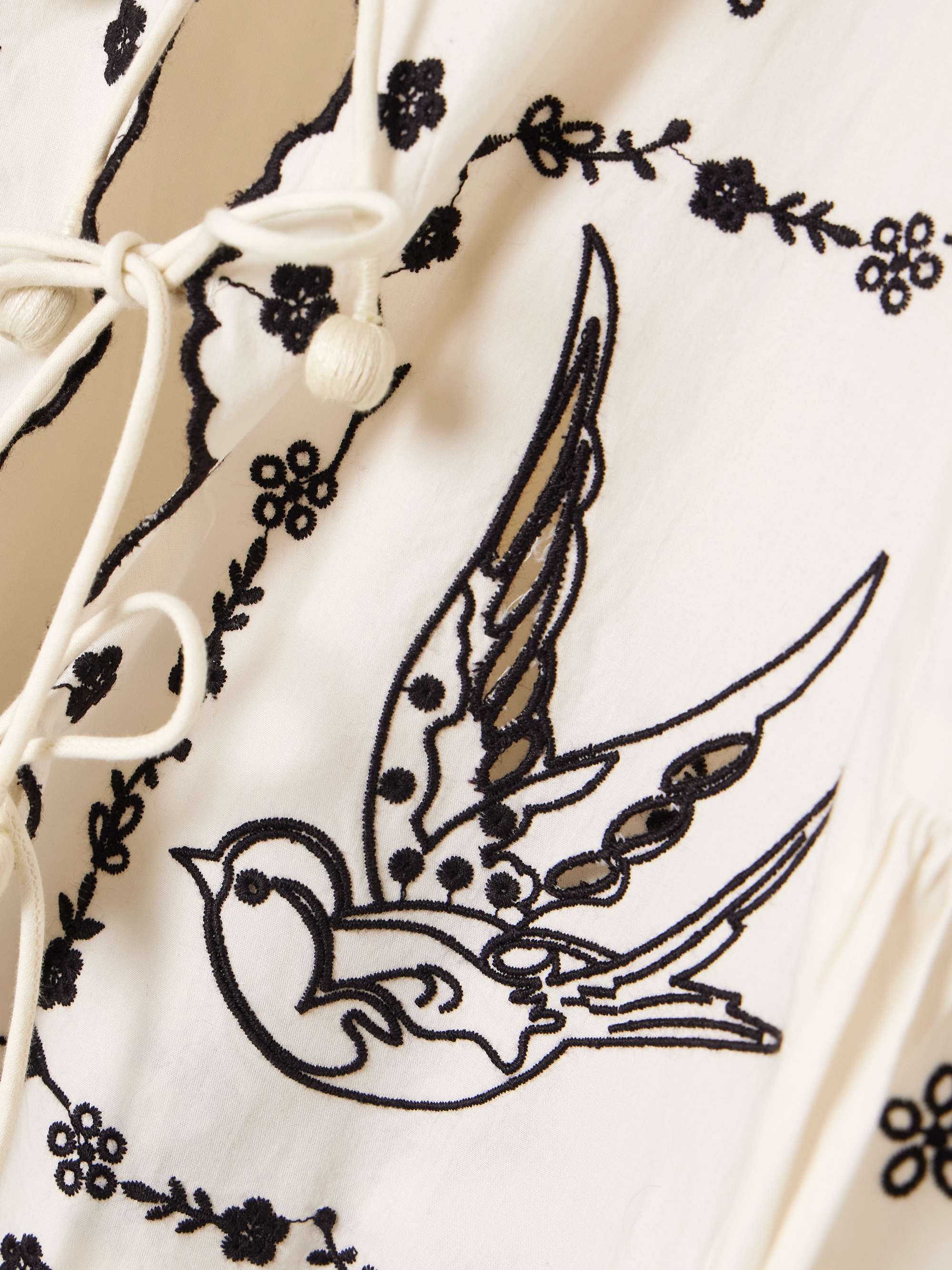 Kingsley embroidered cotton blouse view