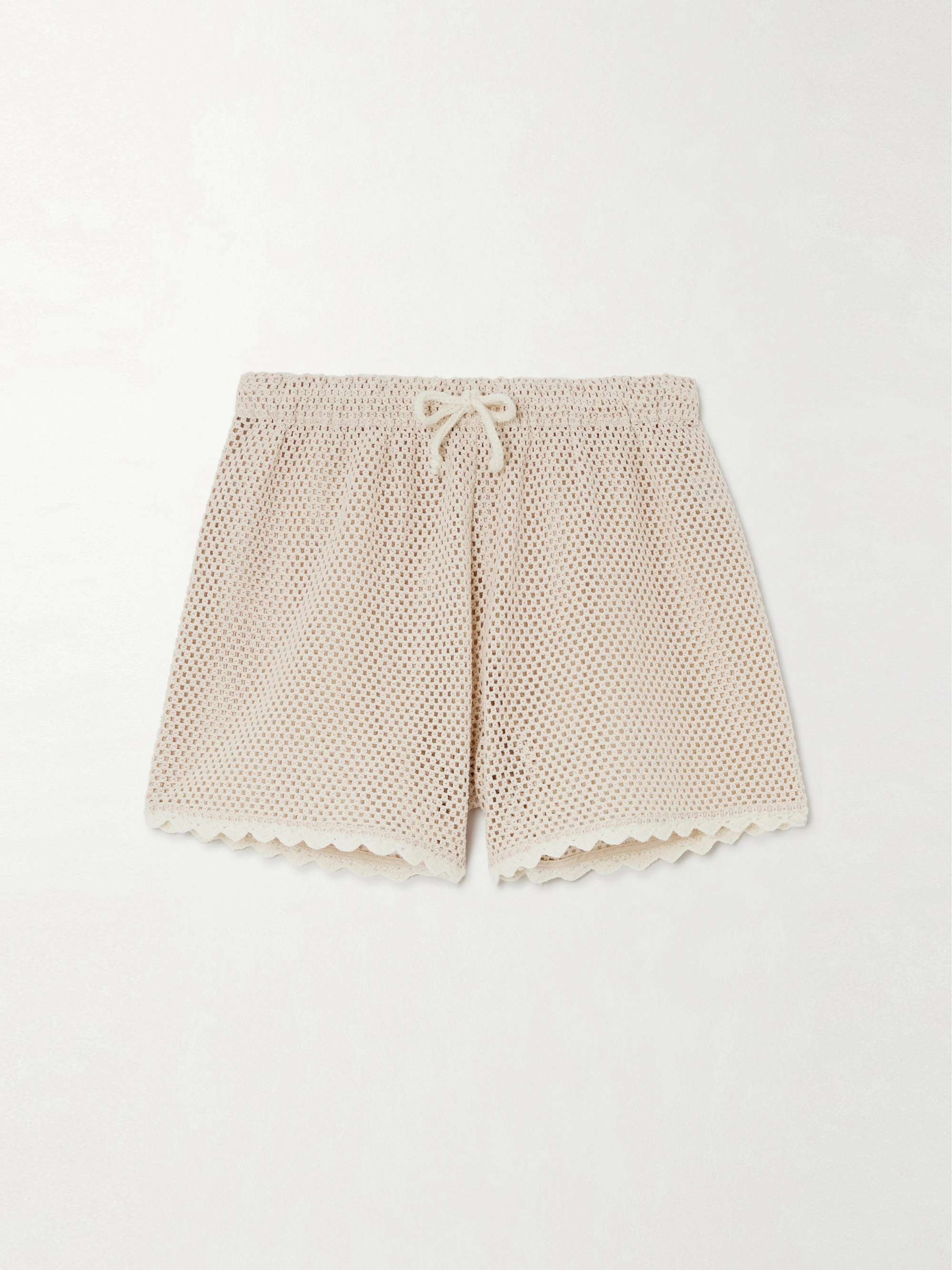 Sally crocheted cotton shorts view