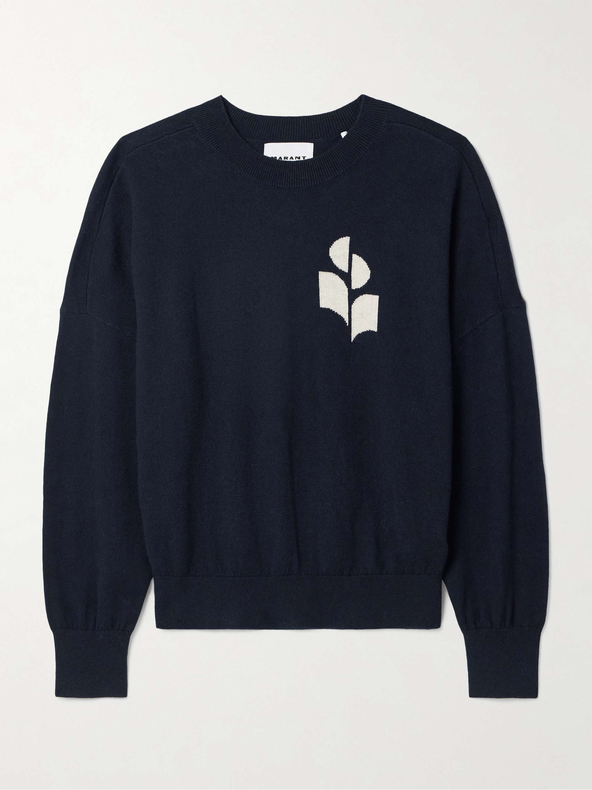 Marisans intarsia cotton and wool-blend sweater view