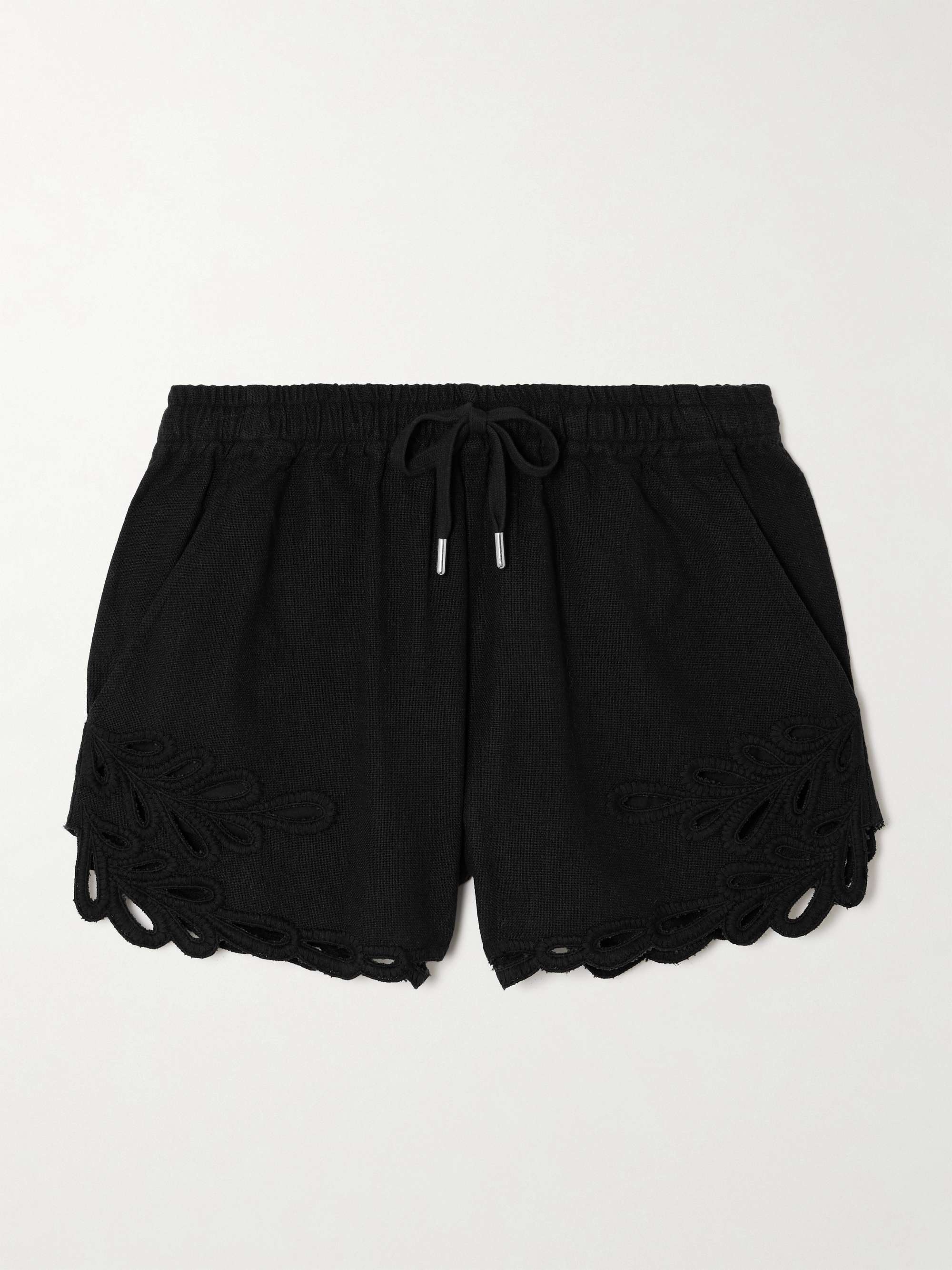 Safa embroidered cotton shorts view