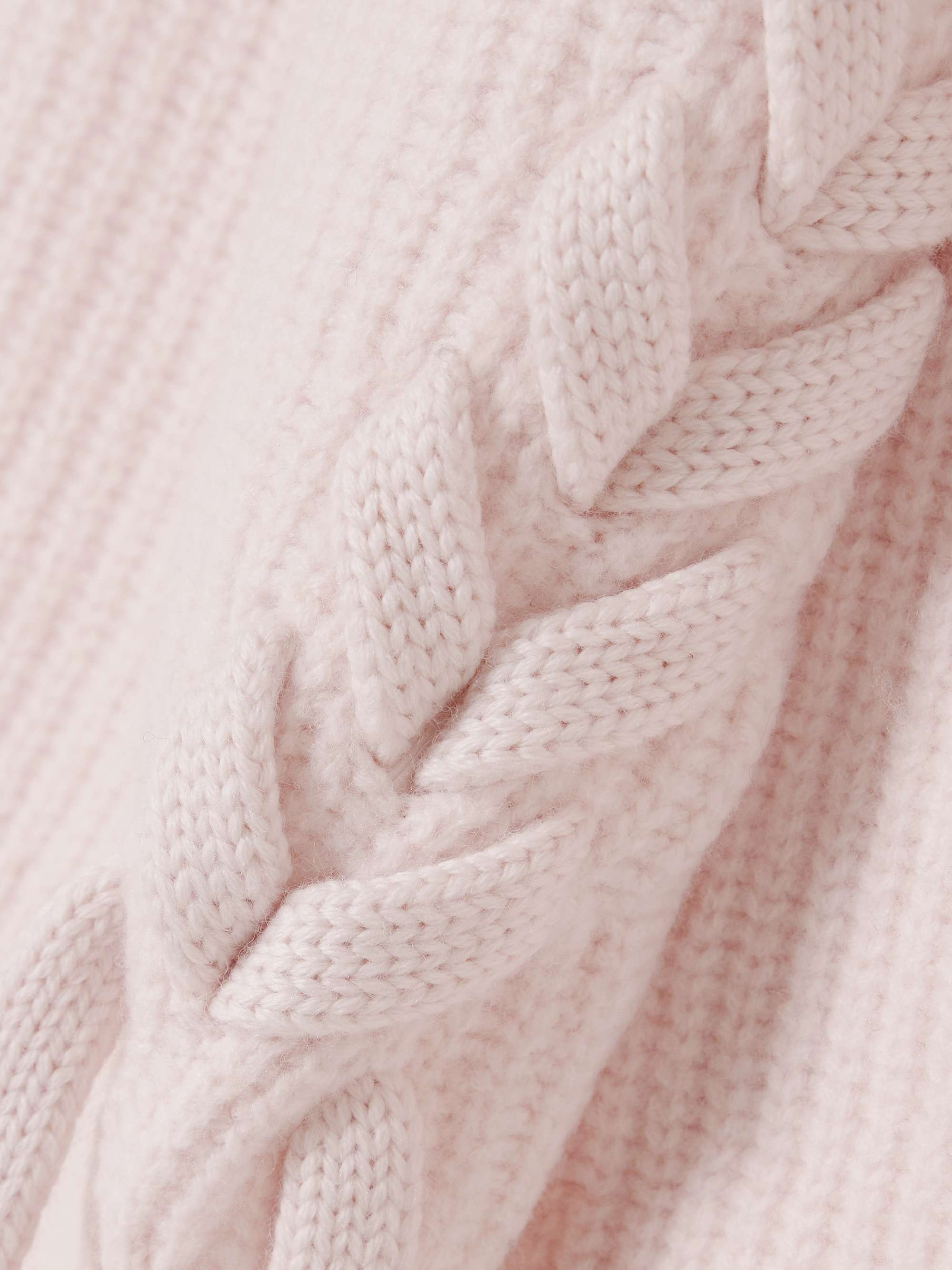 Noelia braided ribbed-knit merino wool sweater view