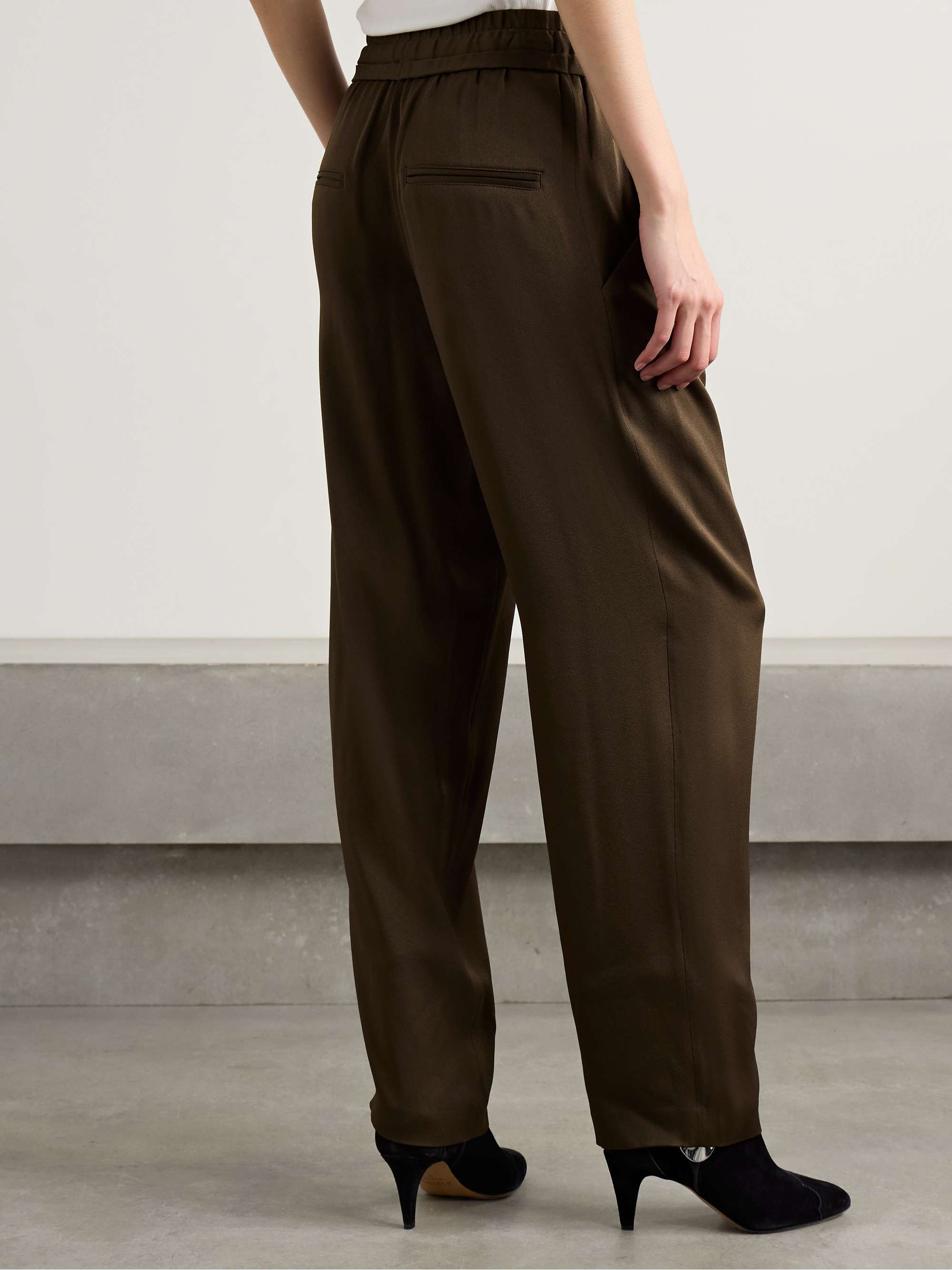 Kendry satin-crepe straight-leg pants view