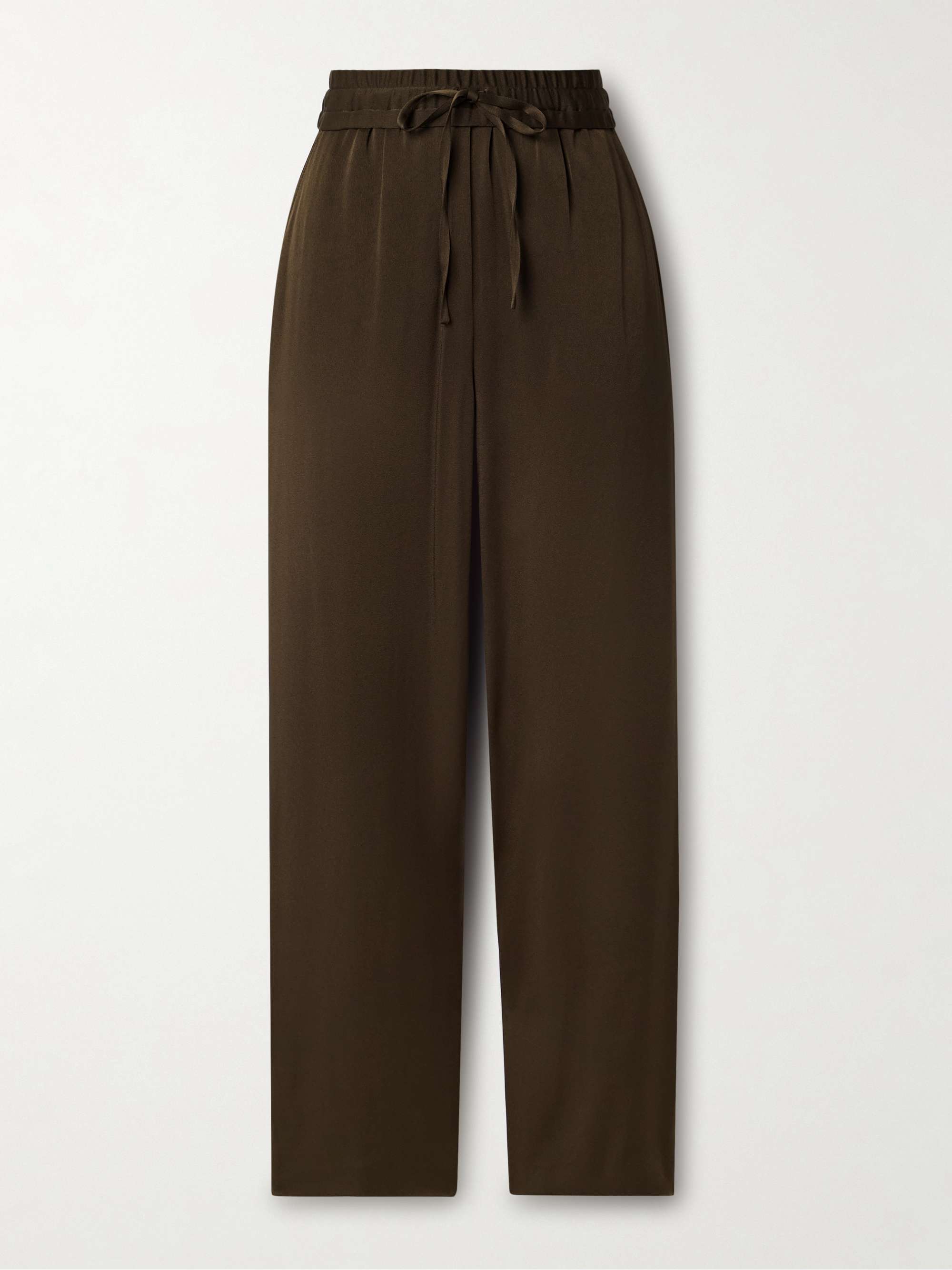 Kendry satin-crepe straight-leg pants view