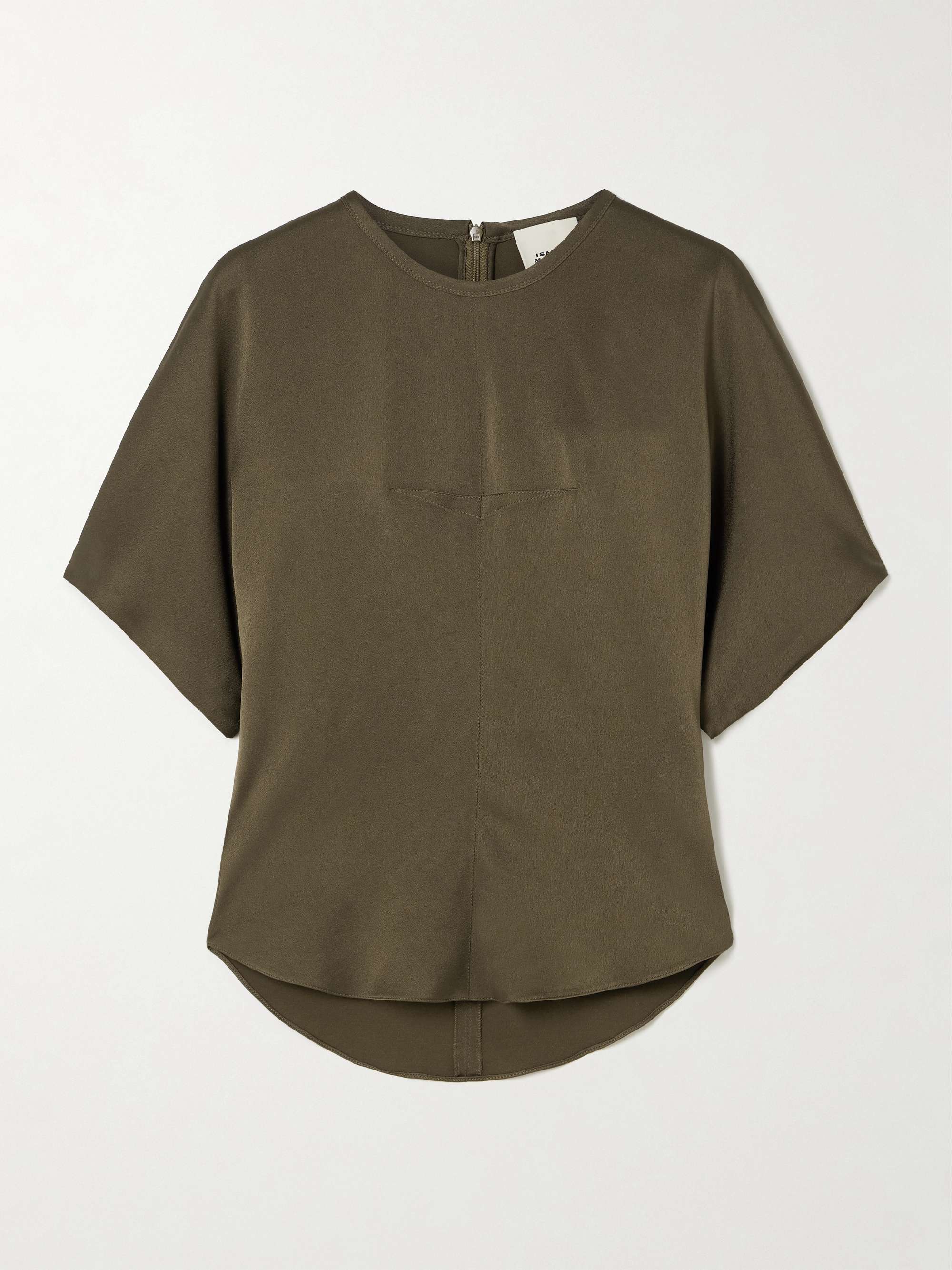 Karlita metallic satin top view