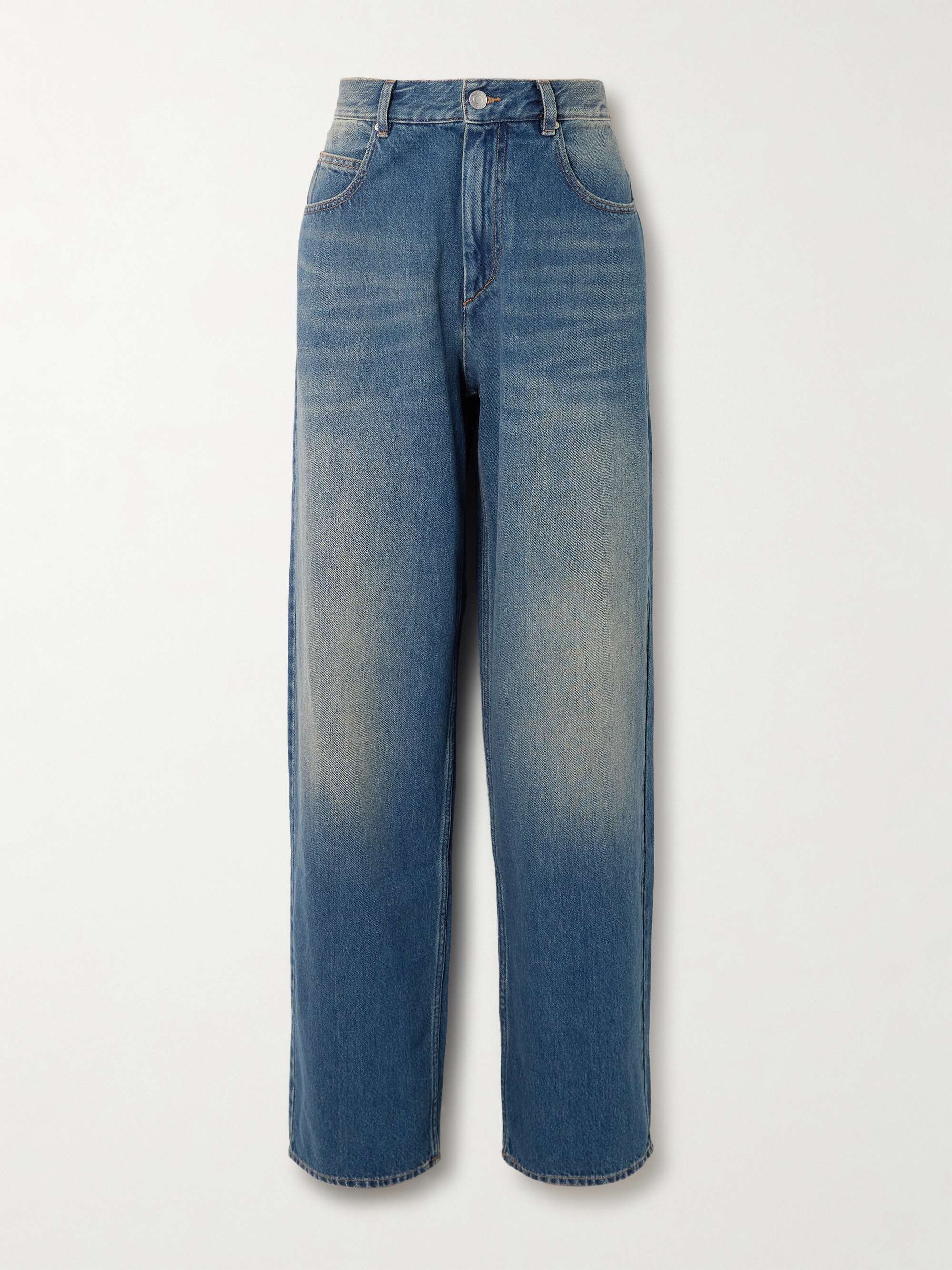 Joanny mid-rise wide-leg jeans view