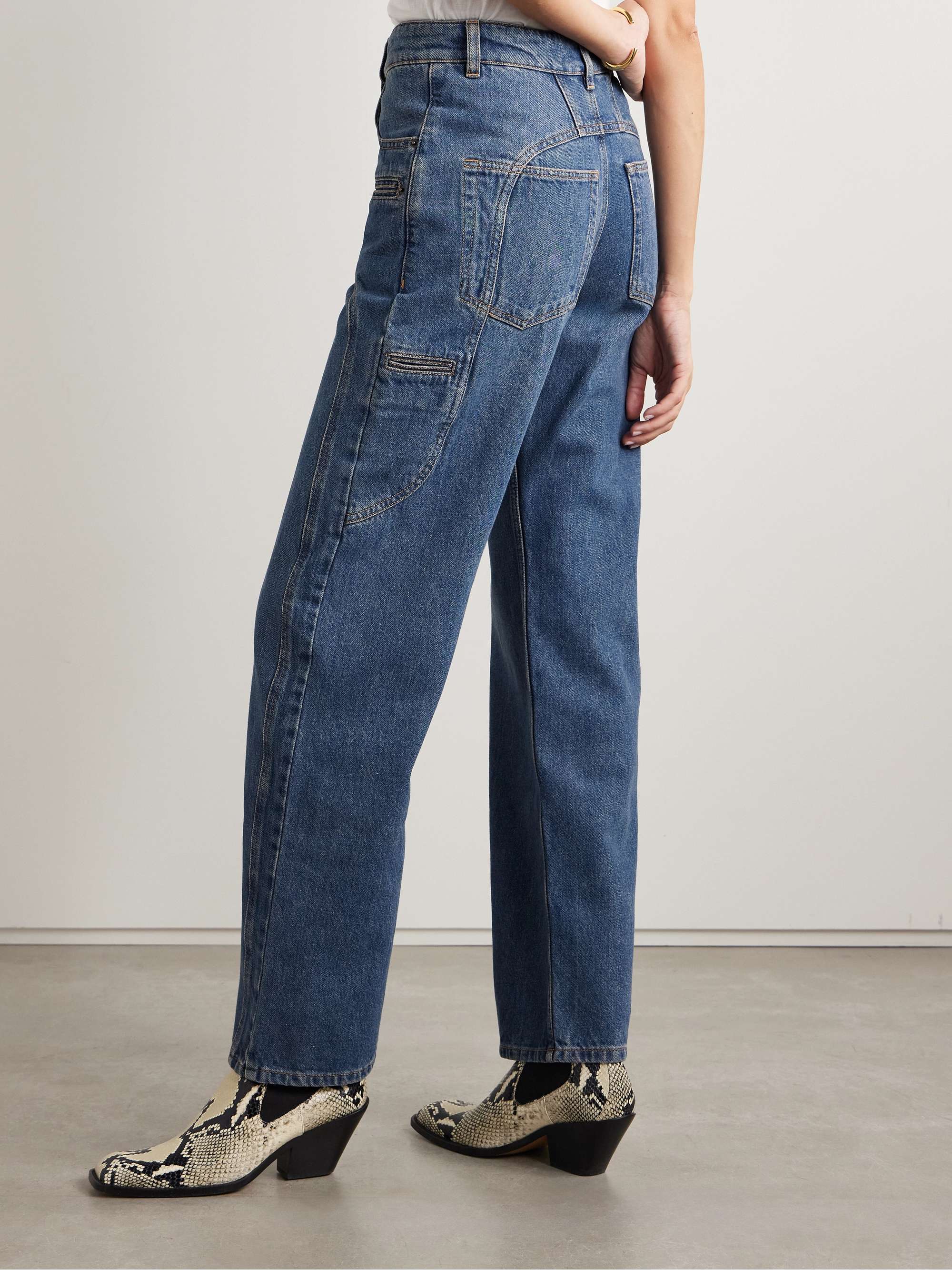 Betiane high-rise straight-leg jeans view
