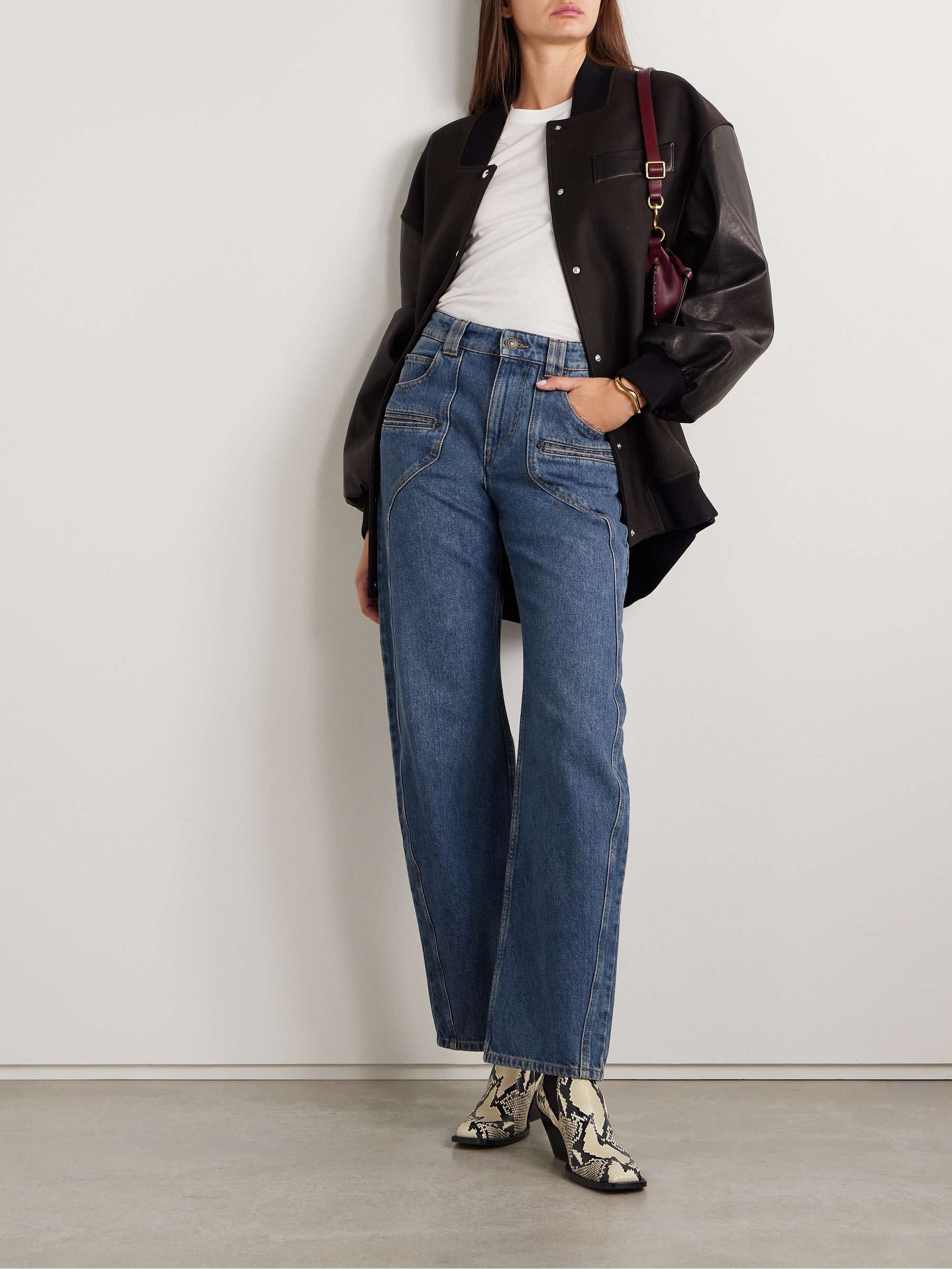 Betiane high-rise straight-leg jeans view