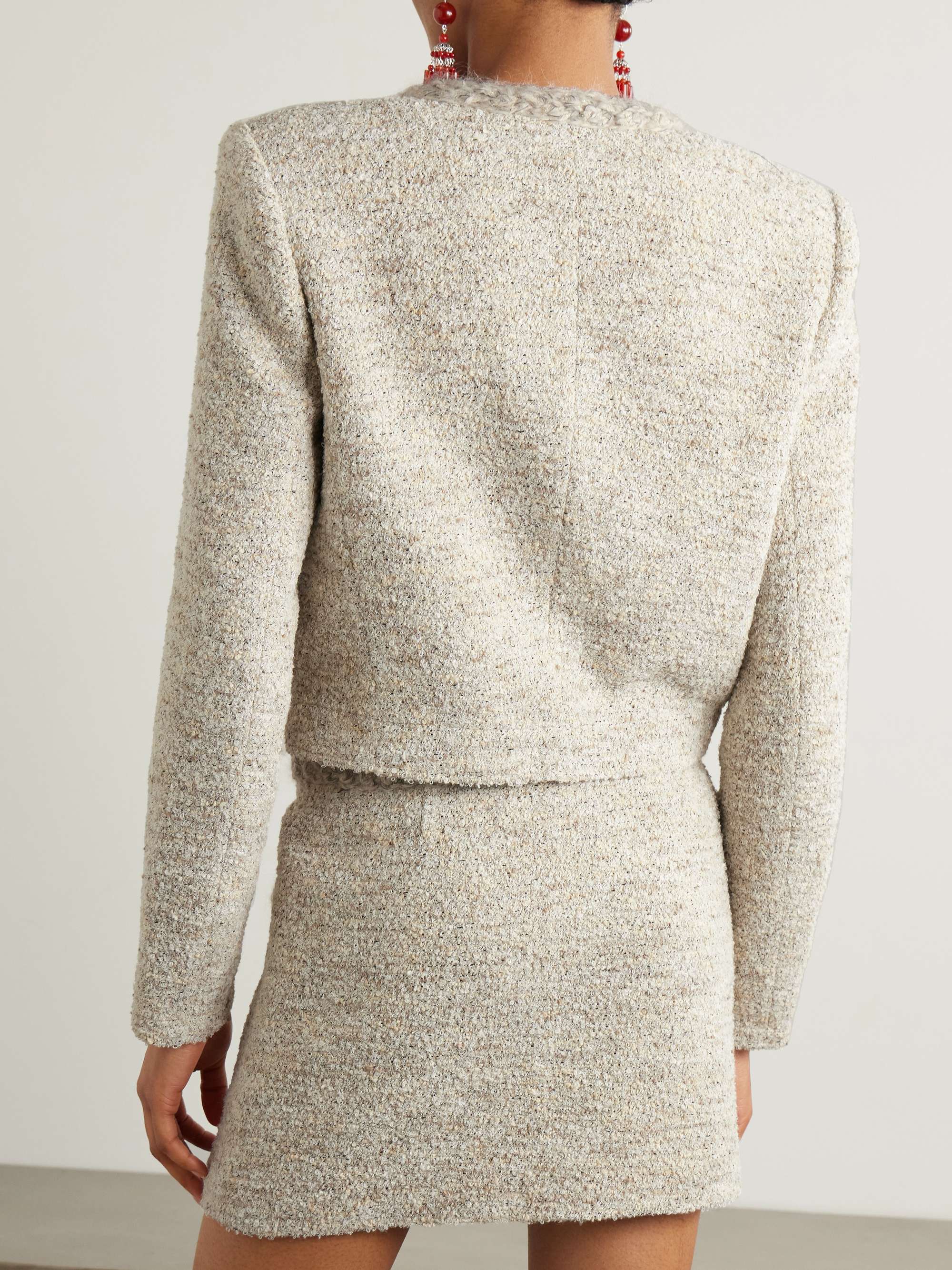 Gwendoline cropped braided tweed jacket view