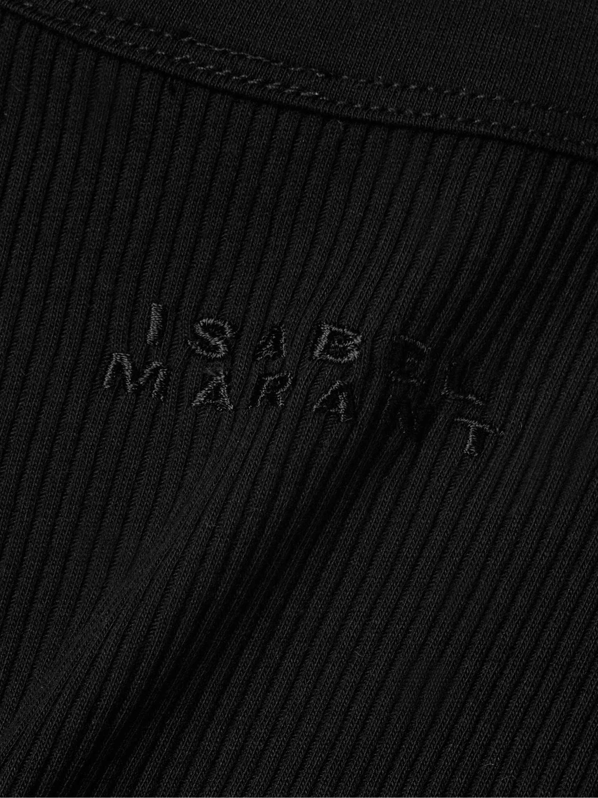 Ribbed cotton-jersey T-shirt view