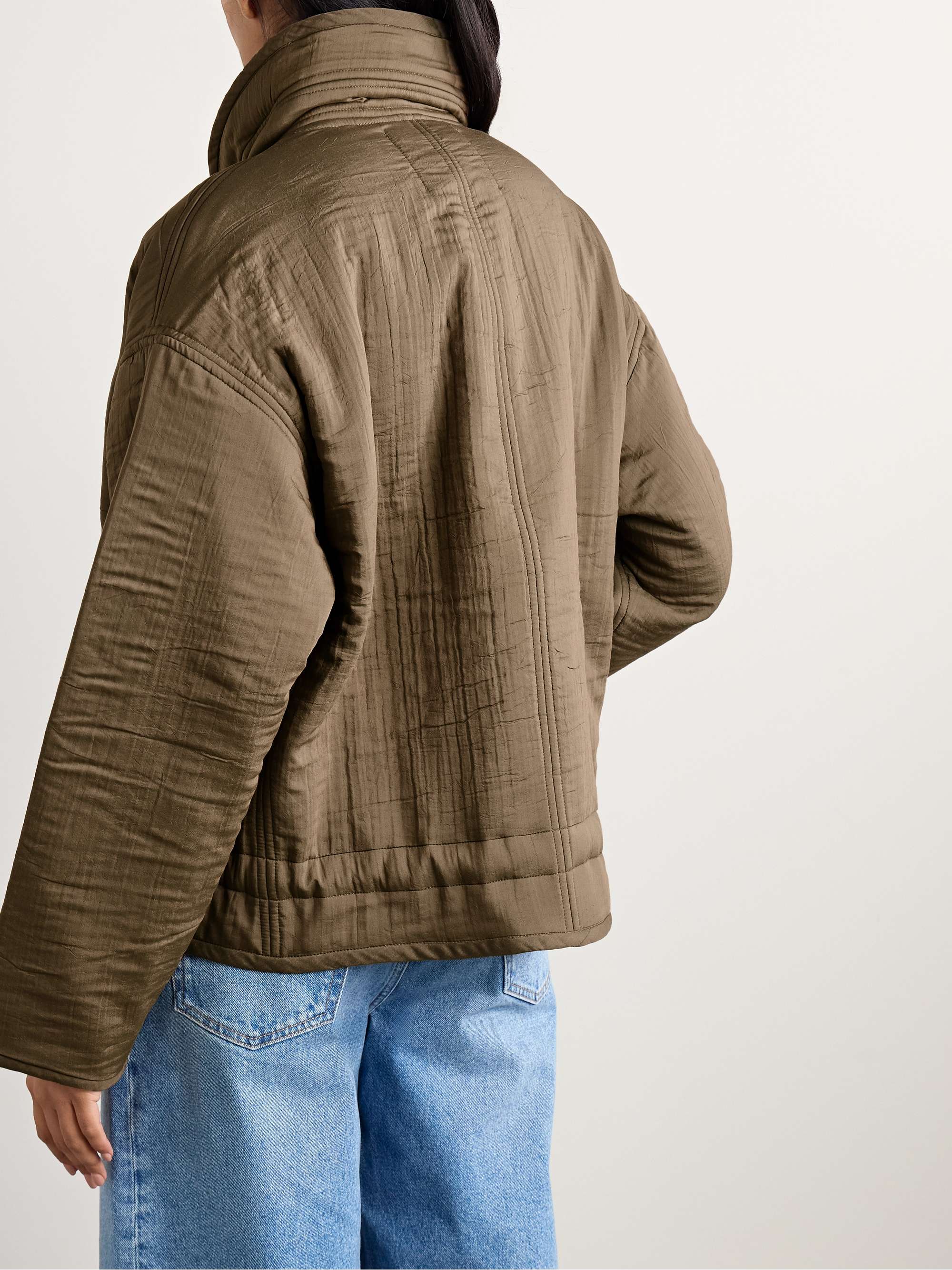 Selane padded woven jacket view