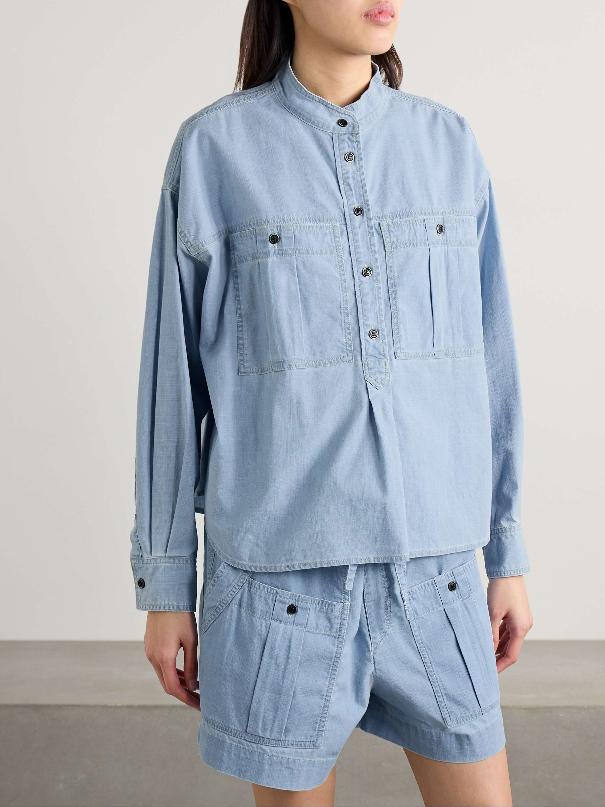 Vero cotton-chambray shirt view