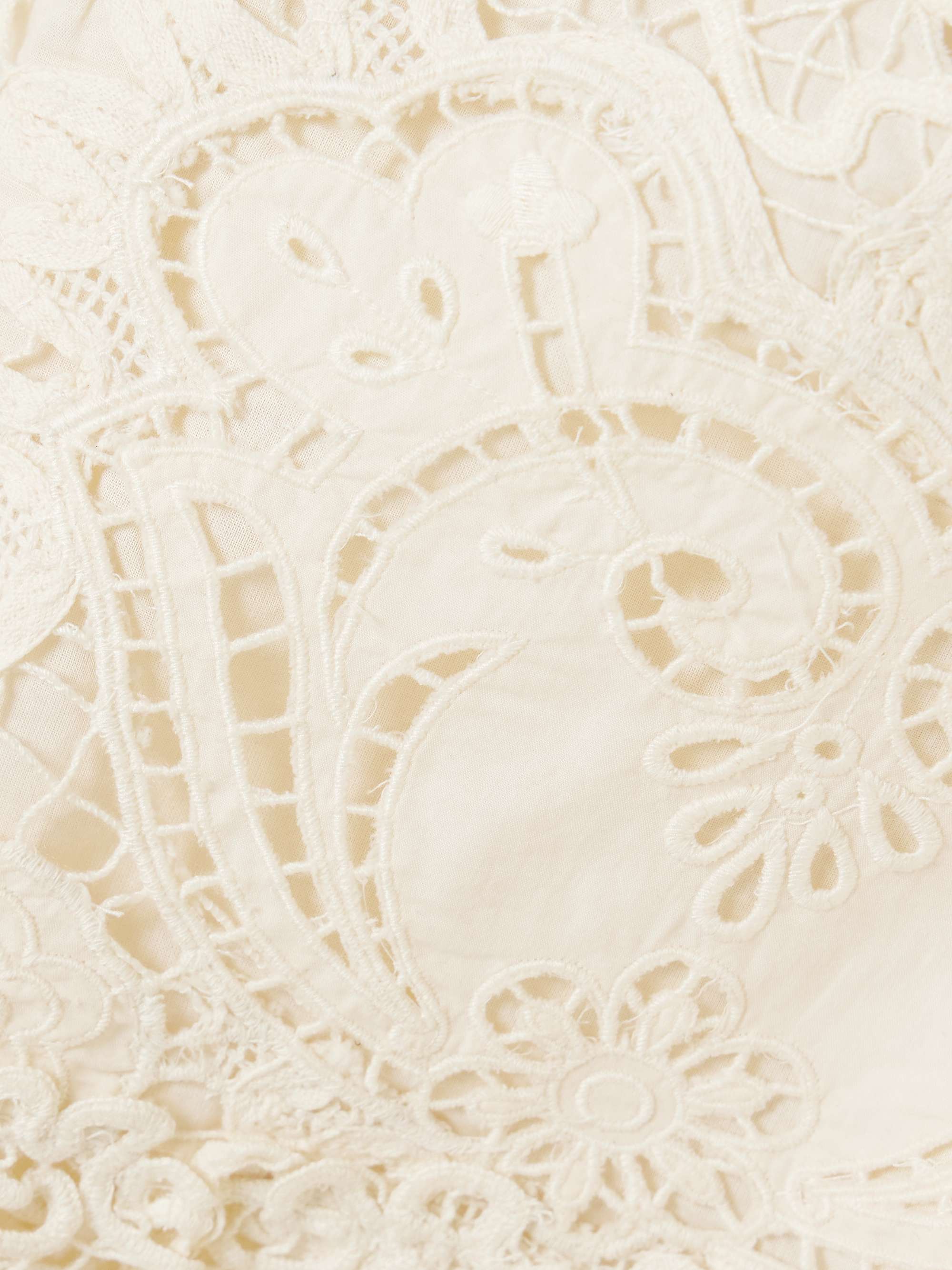 Gianna scalloped guipure lace top view
