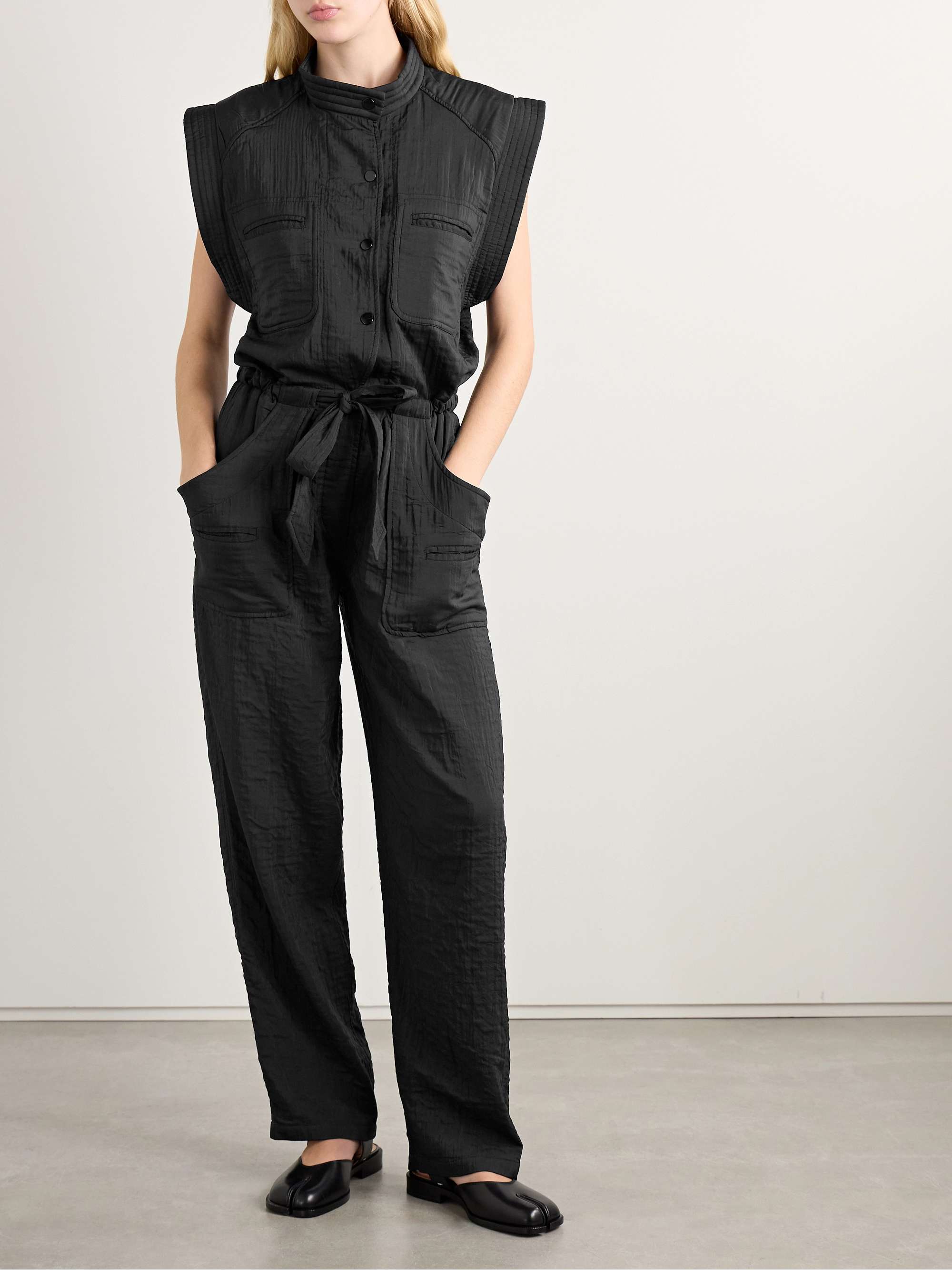 Suzie belted voile jumpsuit view