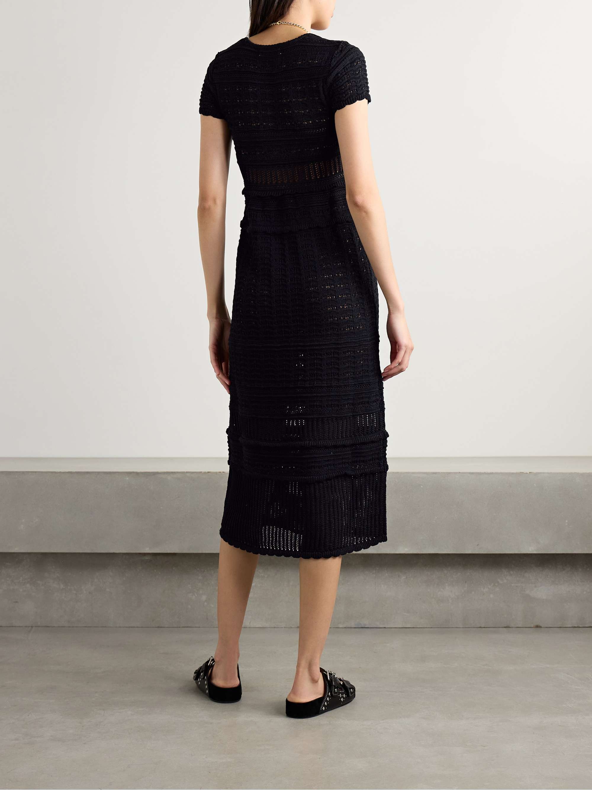 Aurore crocheted cotton midi dress view