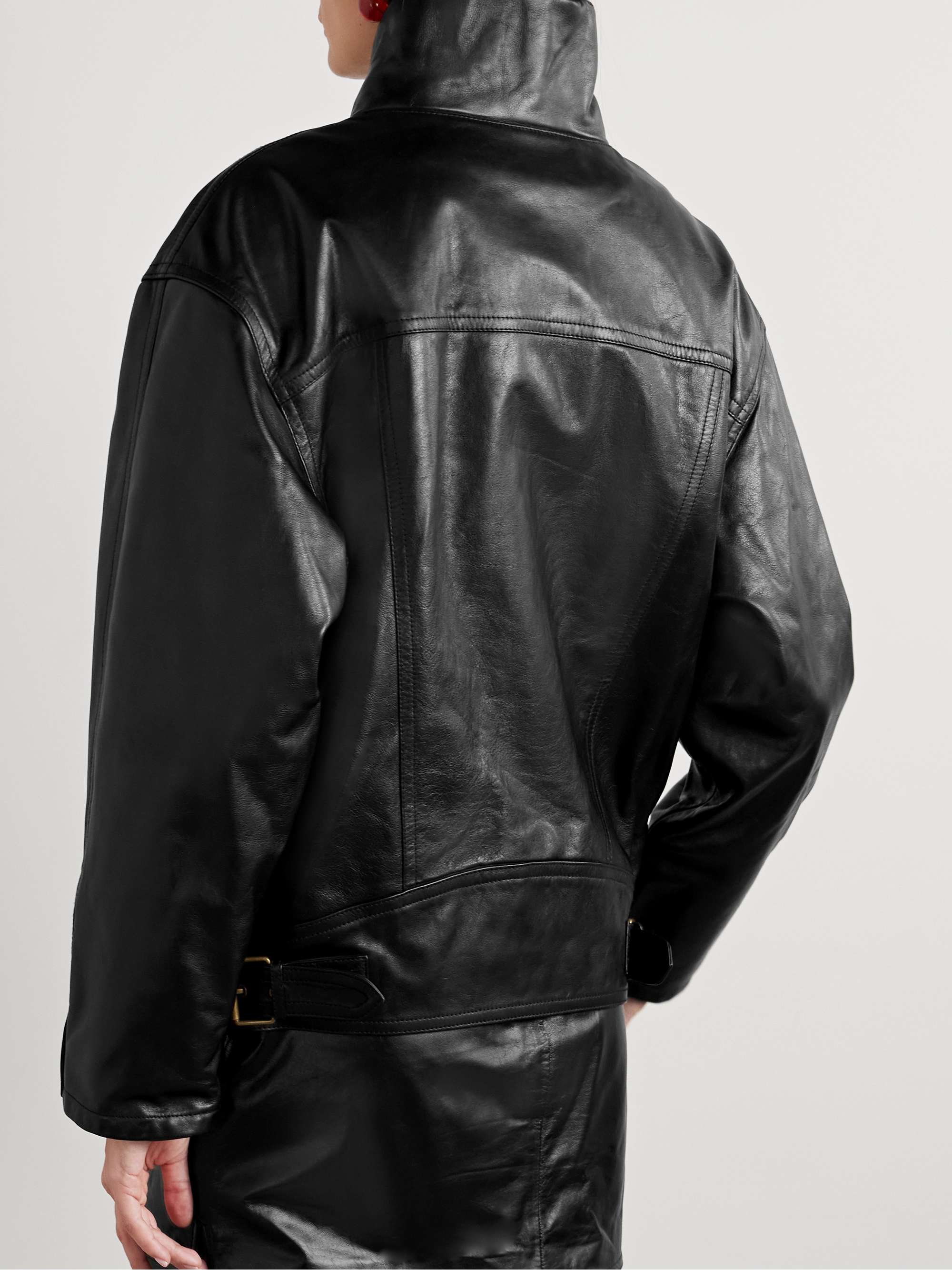 Betinia leather jacket view