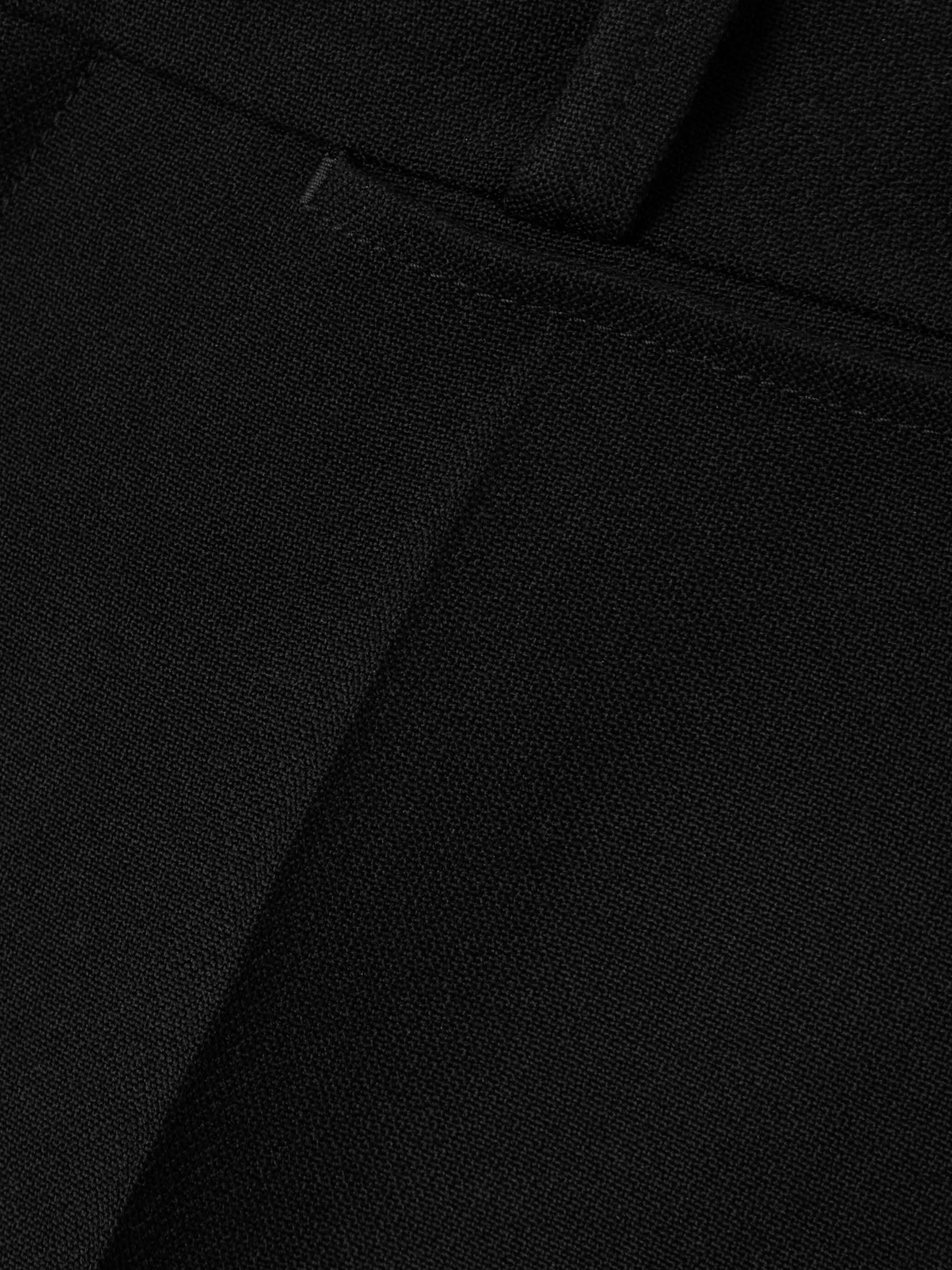 Wool flared pants view