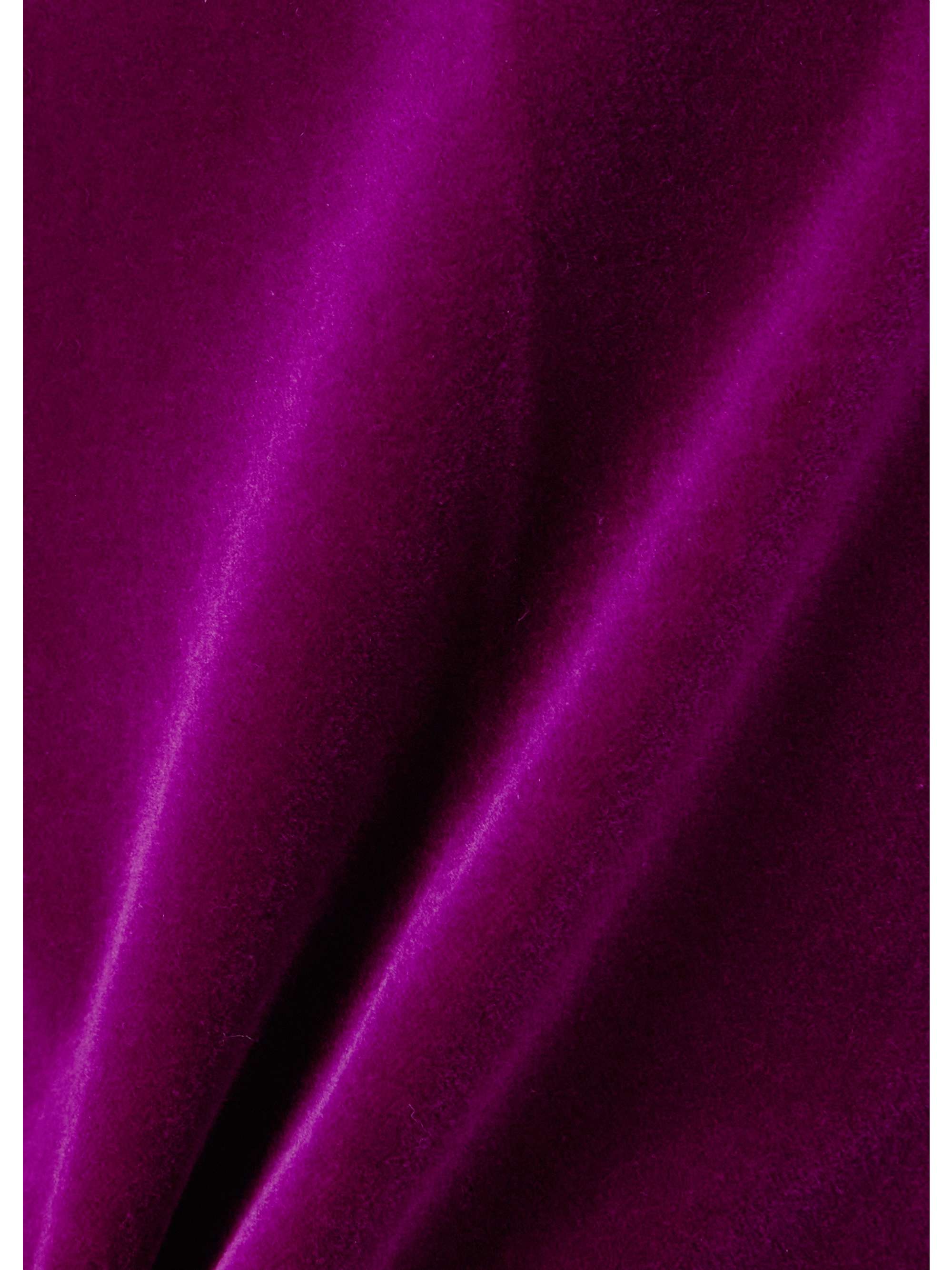 Cropped cotton-velvet bootcut pants view