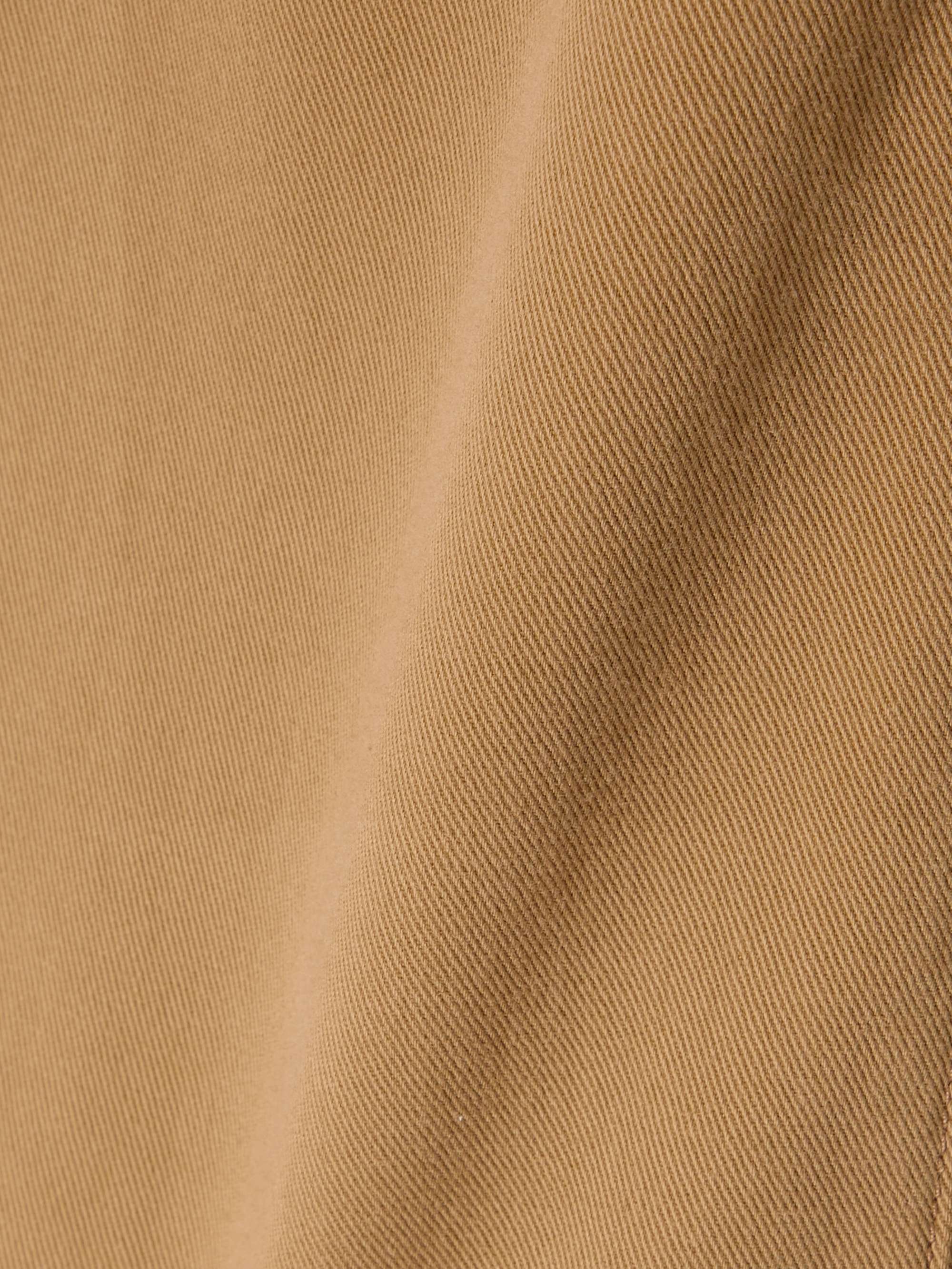 Cotton-twill midi skirt view