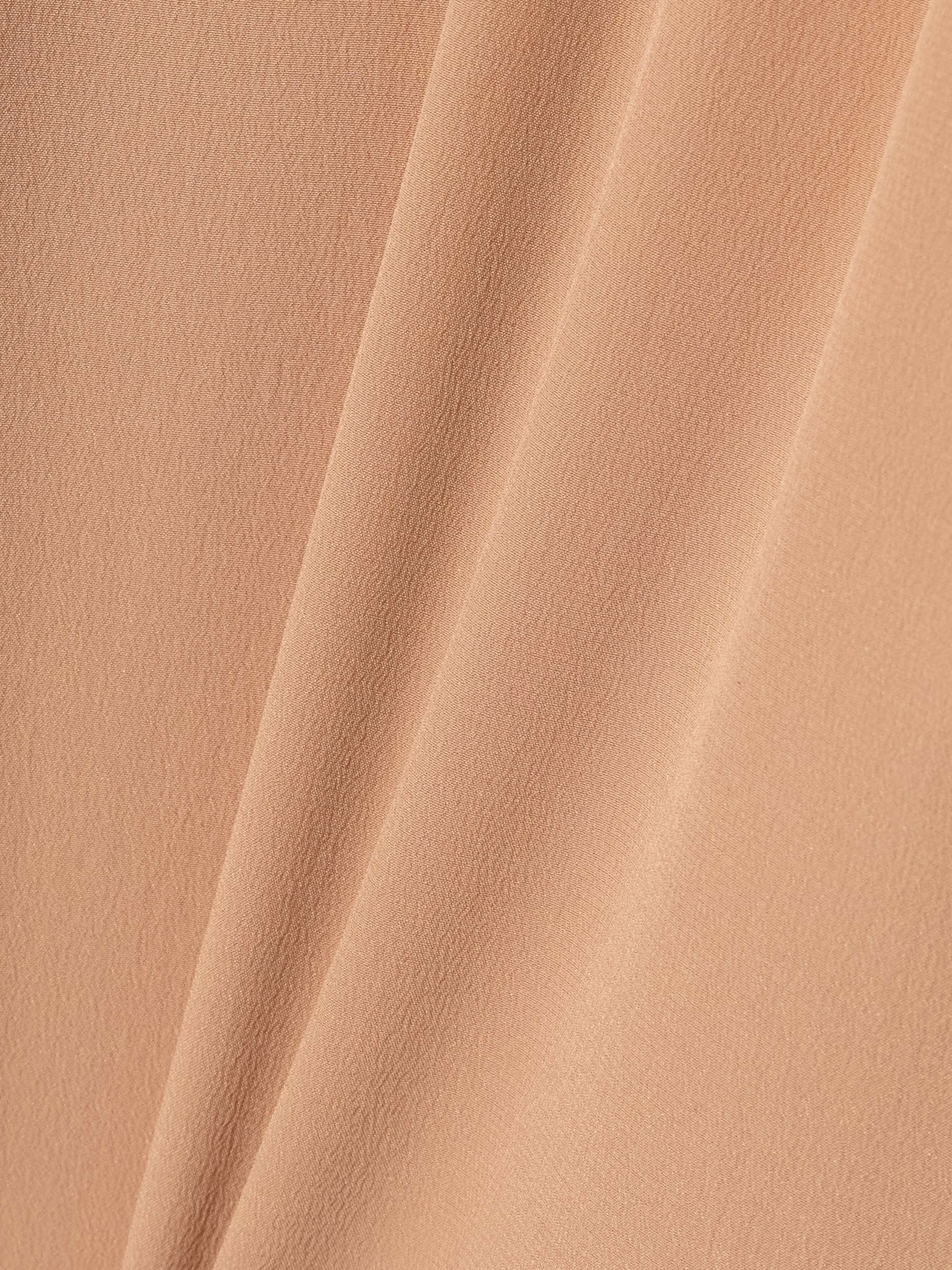 Ruffled silk maxi dress view