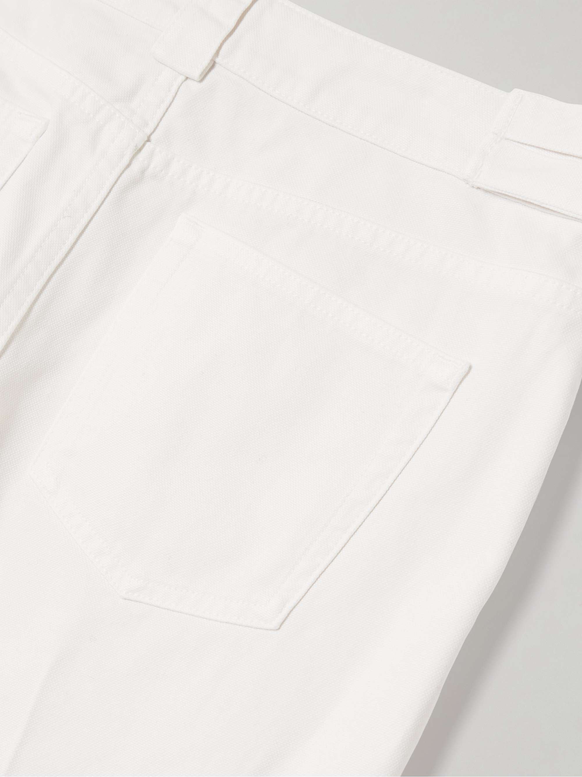 Embellished mid-rise straight-leg jeans view