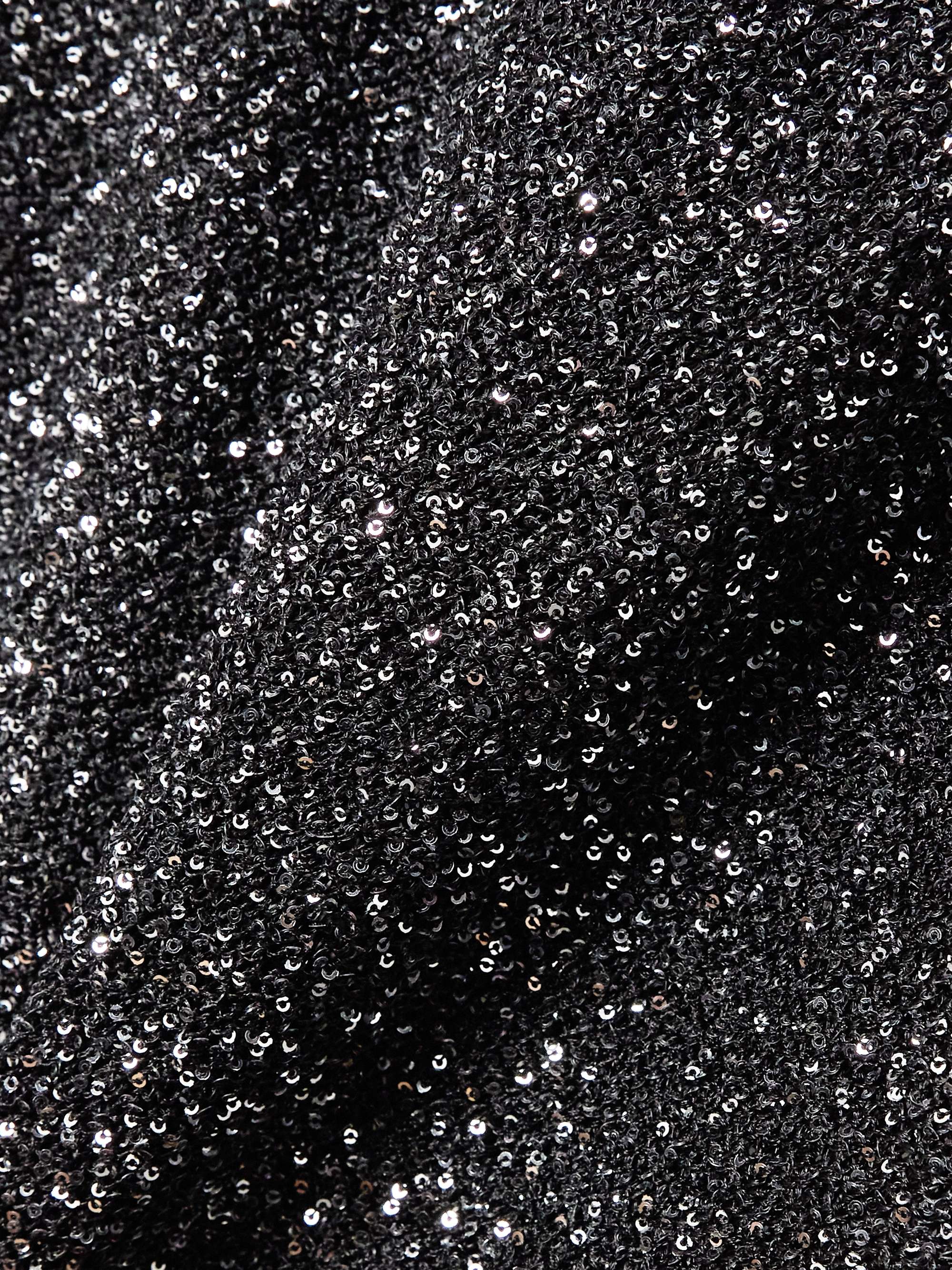 Open-back sequin-embellished knitted maxi dress view