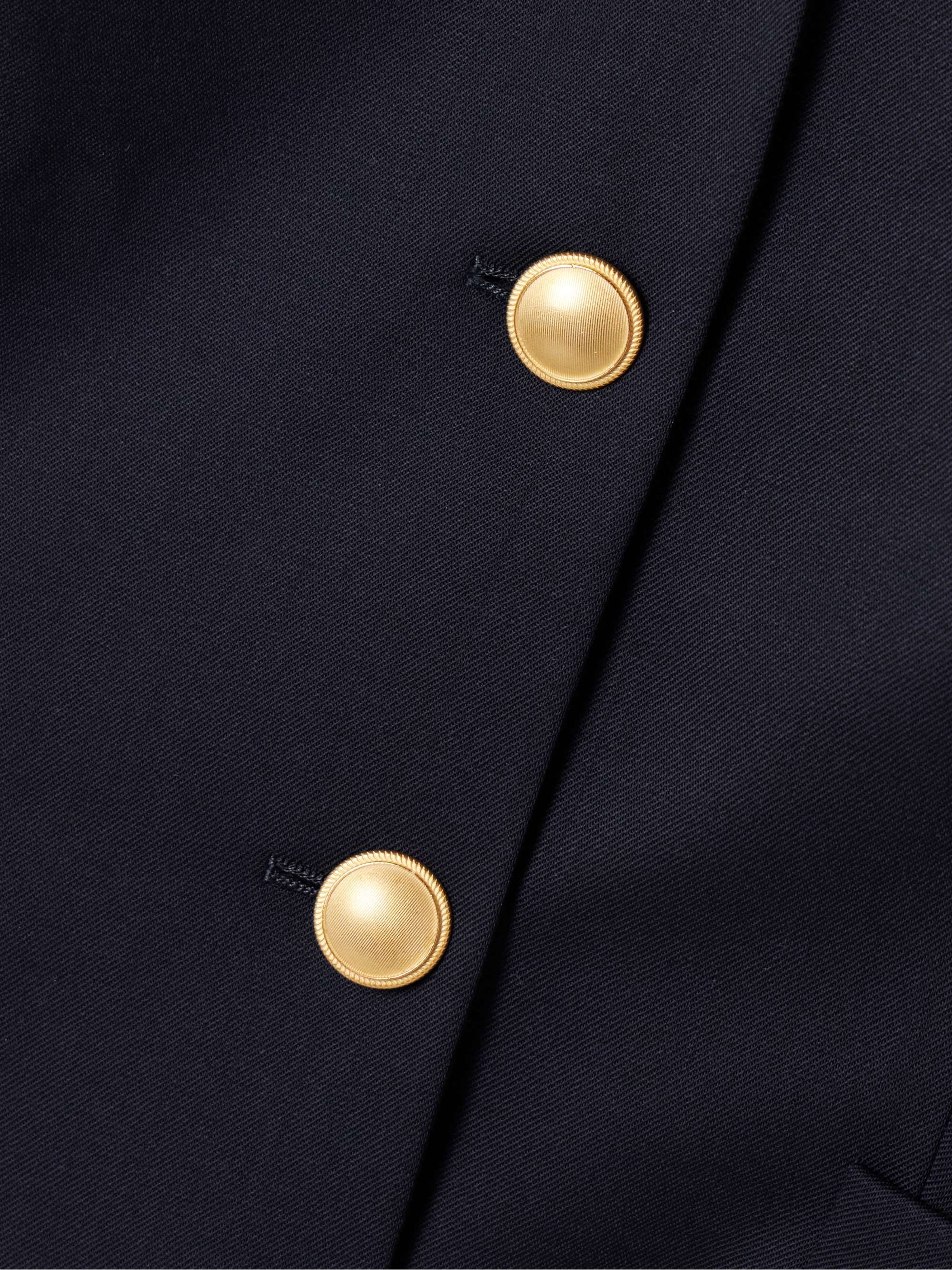 Mikado-trimmed wool-blend jacket view