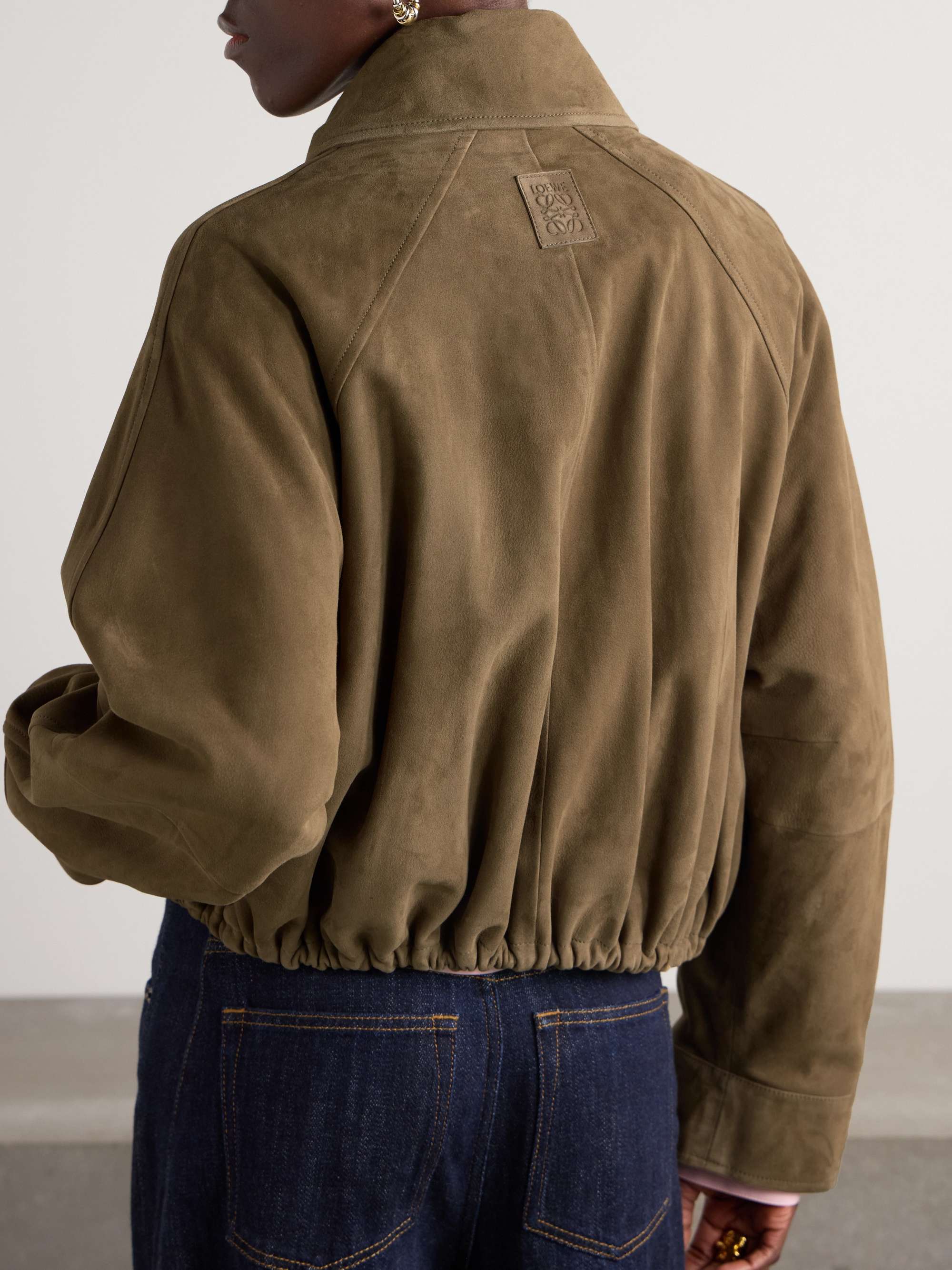 Balloon suede jacket view