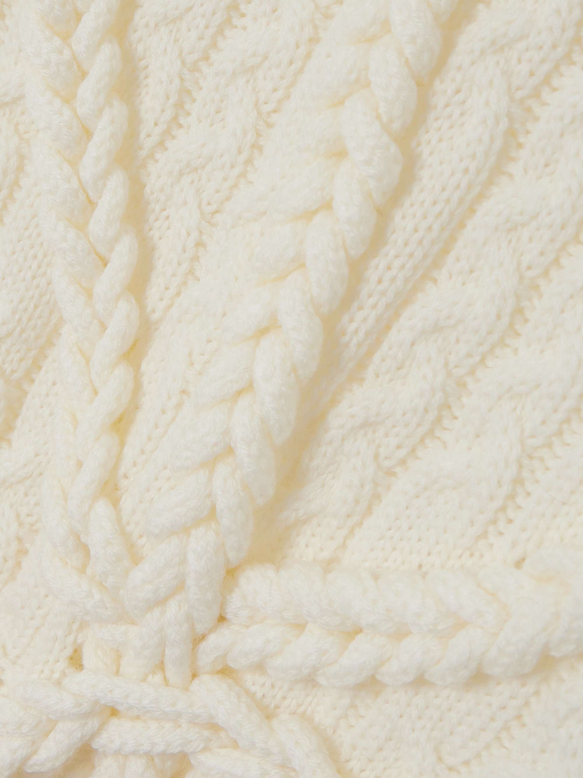 Anagram cable-knit wool vest view