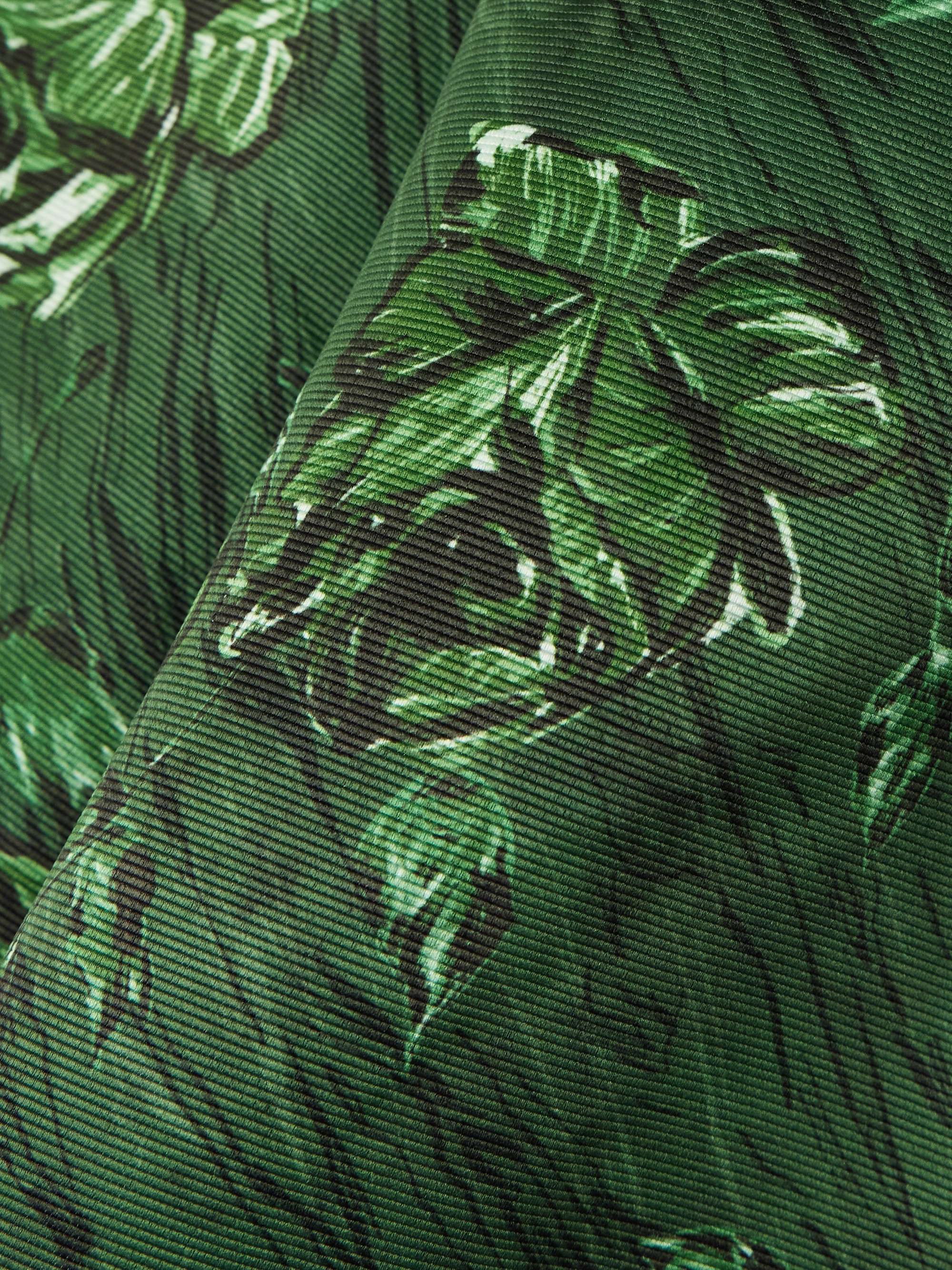 Mara pleated floral-print faille midi dress view