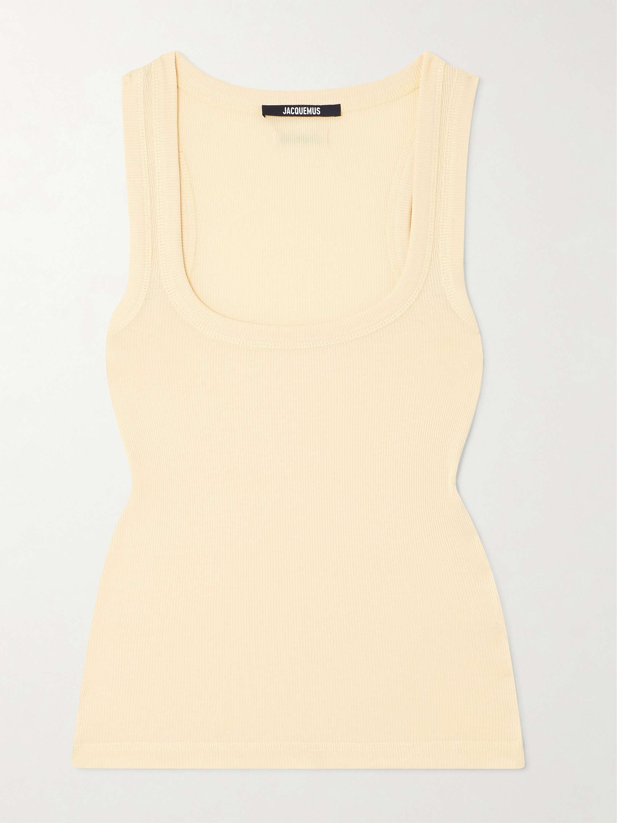 Ribbed cotton-jersey tank view