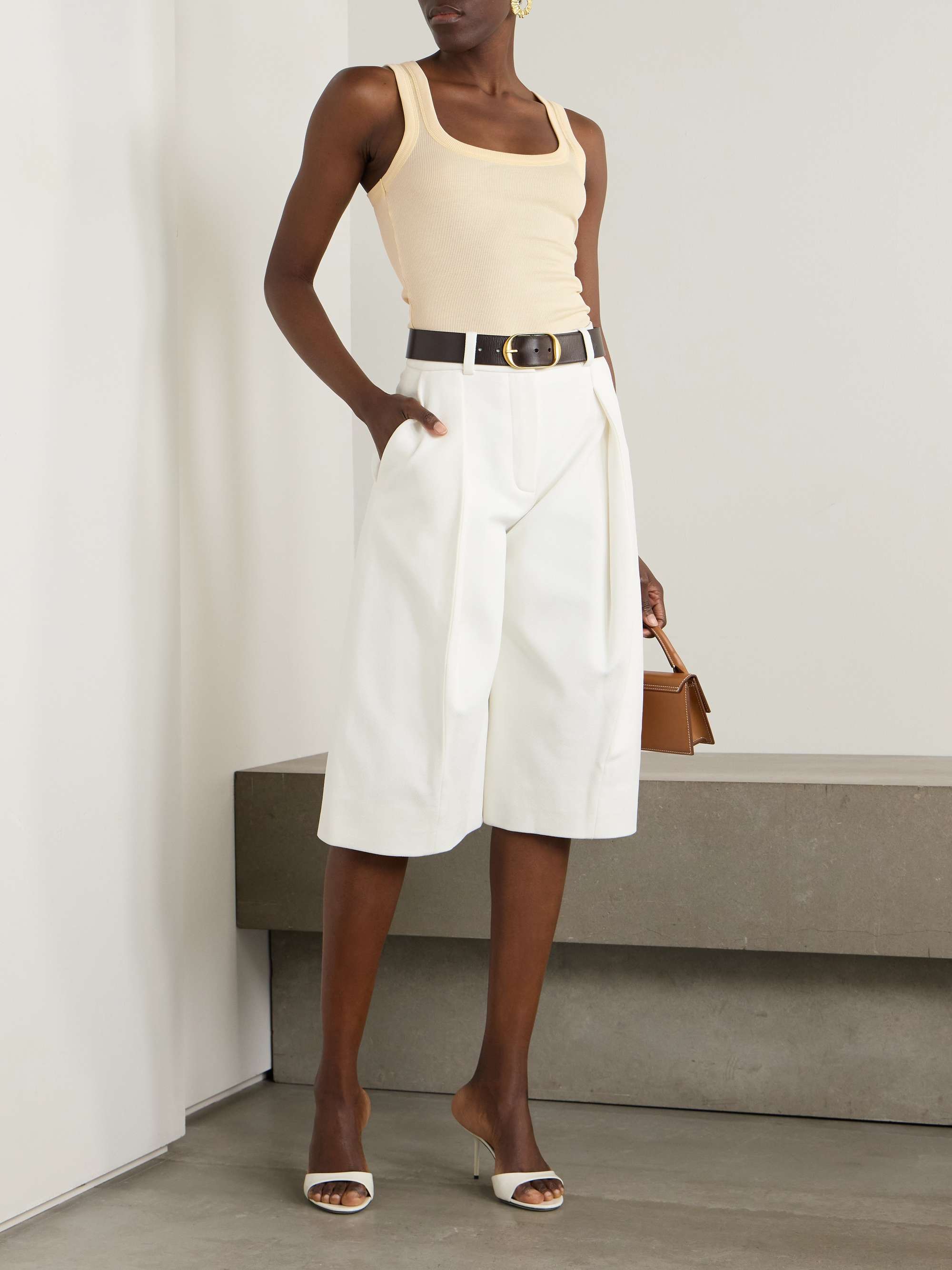 Ribbed cotton-jersey tank view
