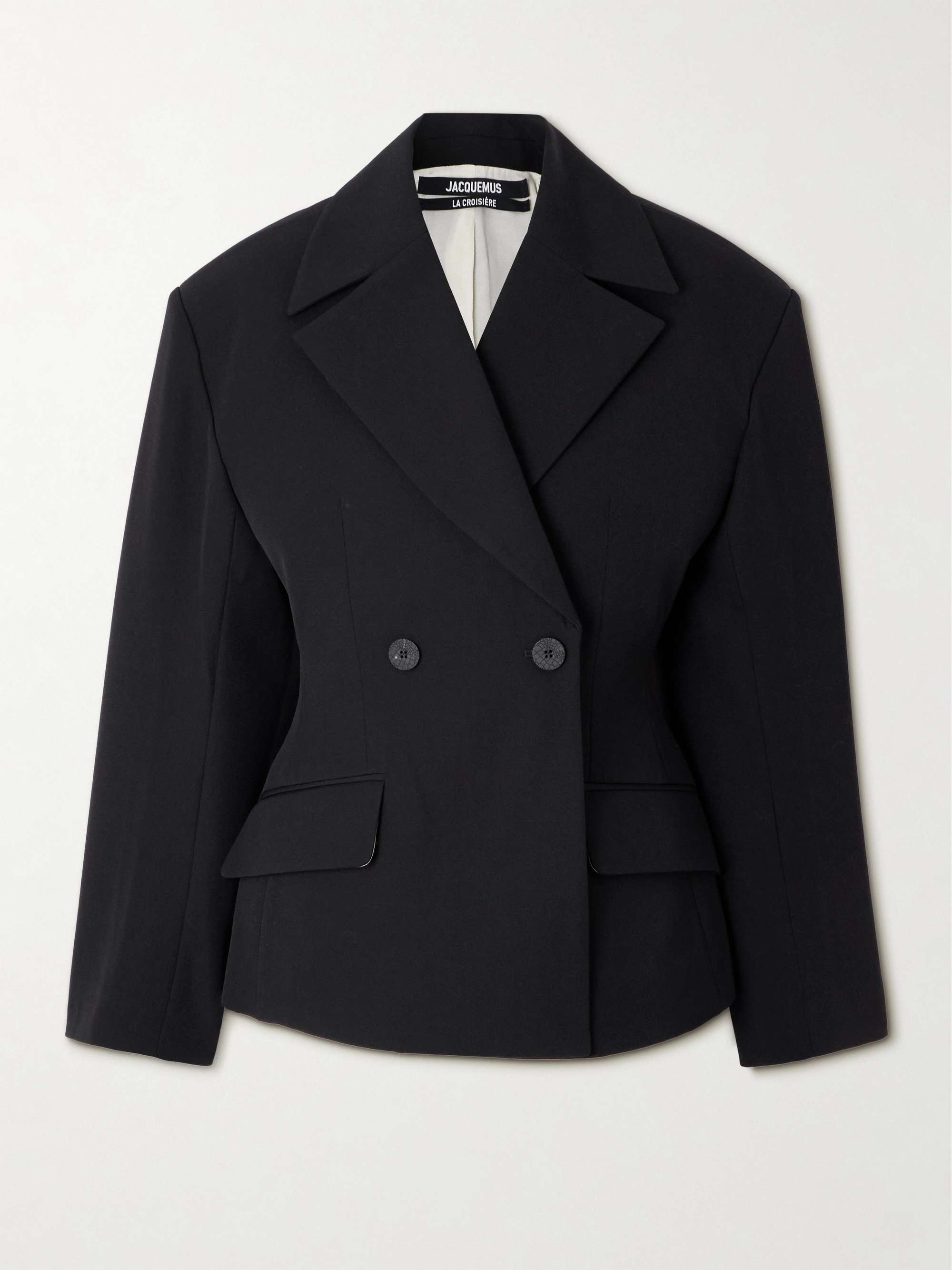 Norma oversized double-breasted wool-twill blazer view