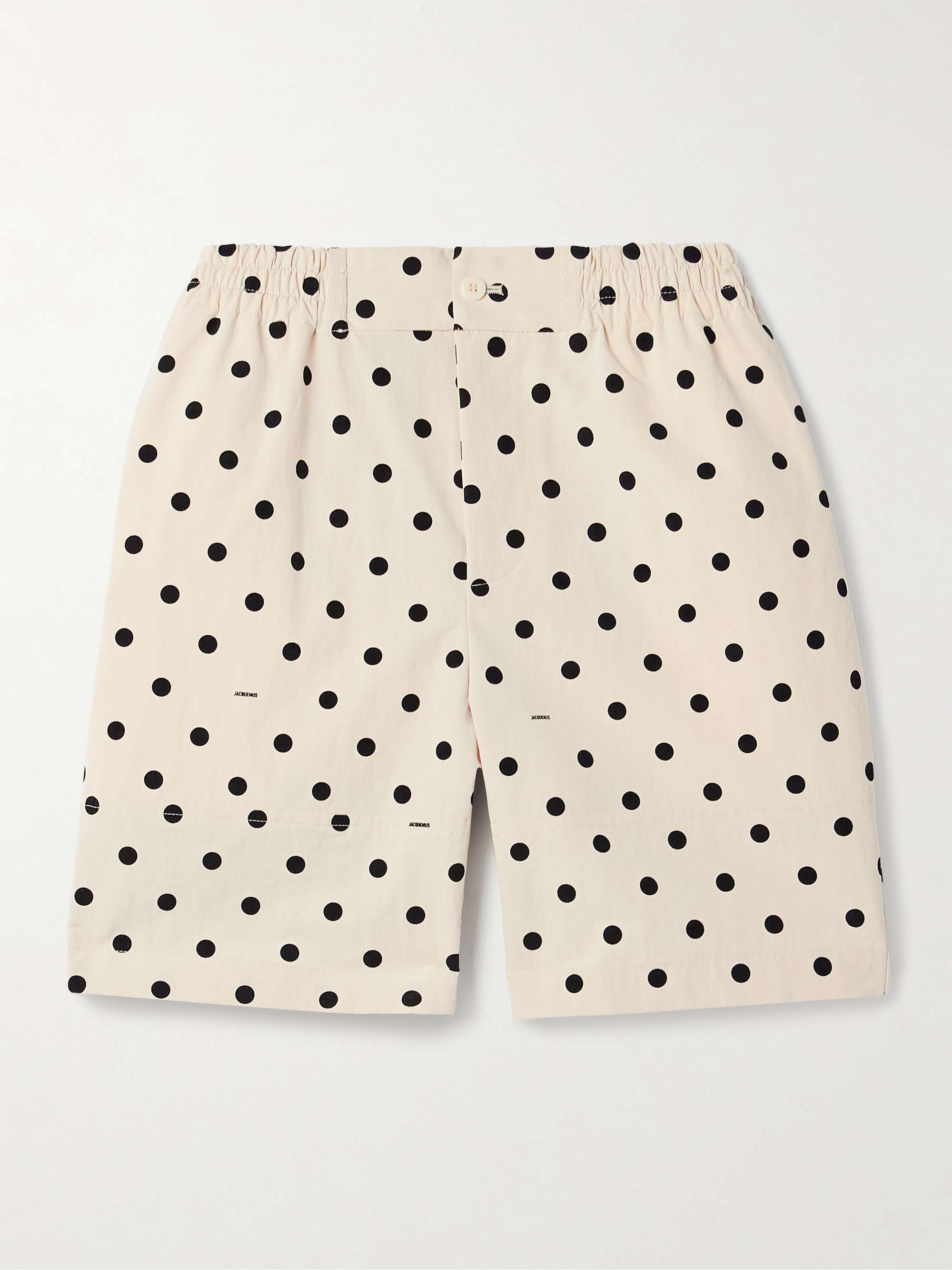 Aloe polka-dot poplin shorts view