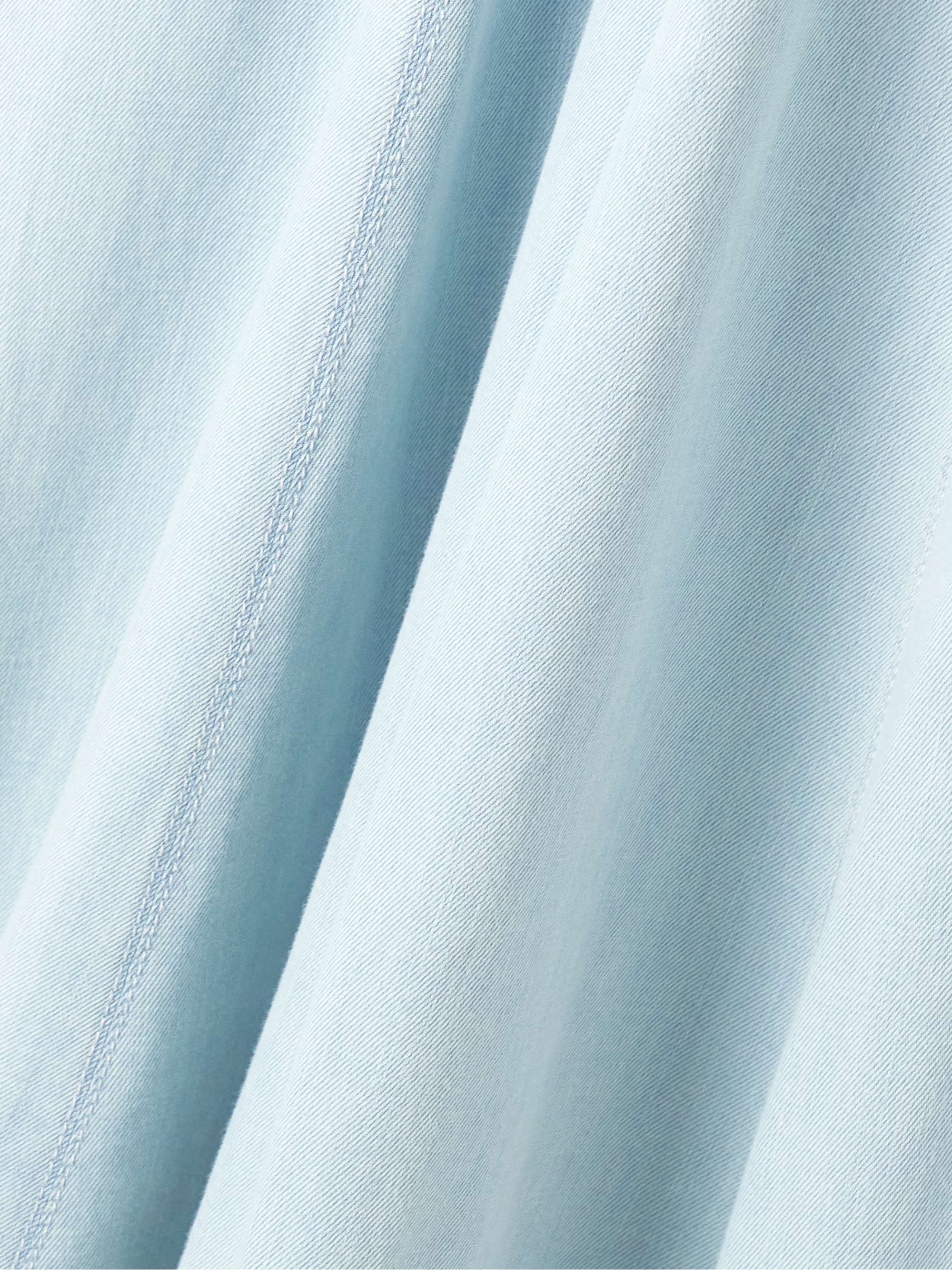 Acacia paneled denim midi dress view