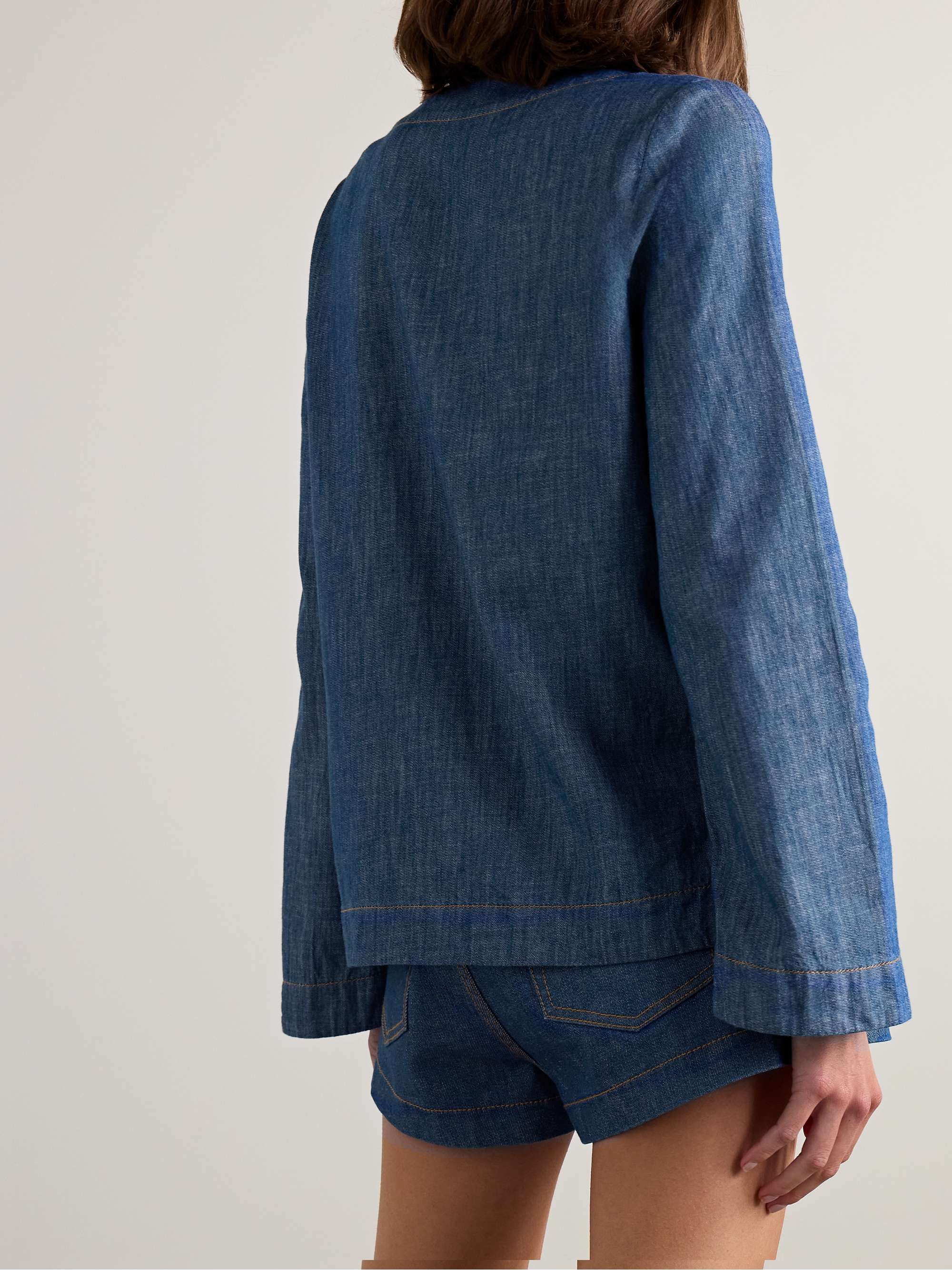Wylie braided denim tunic view